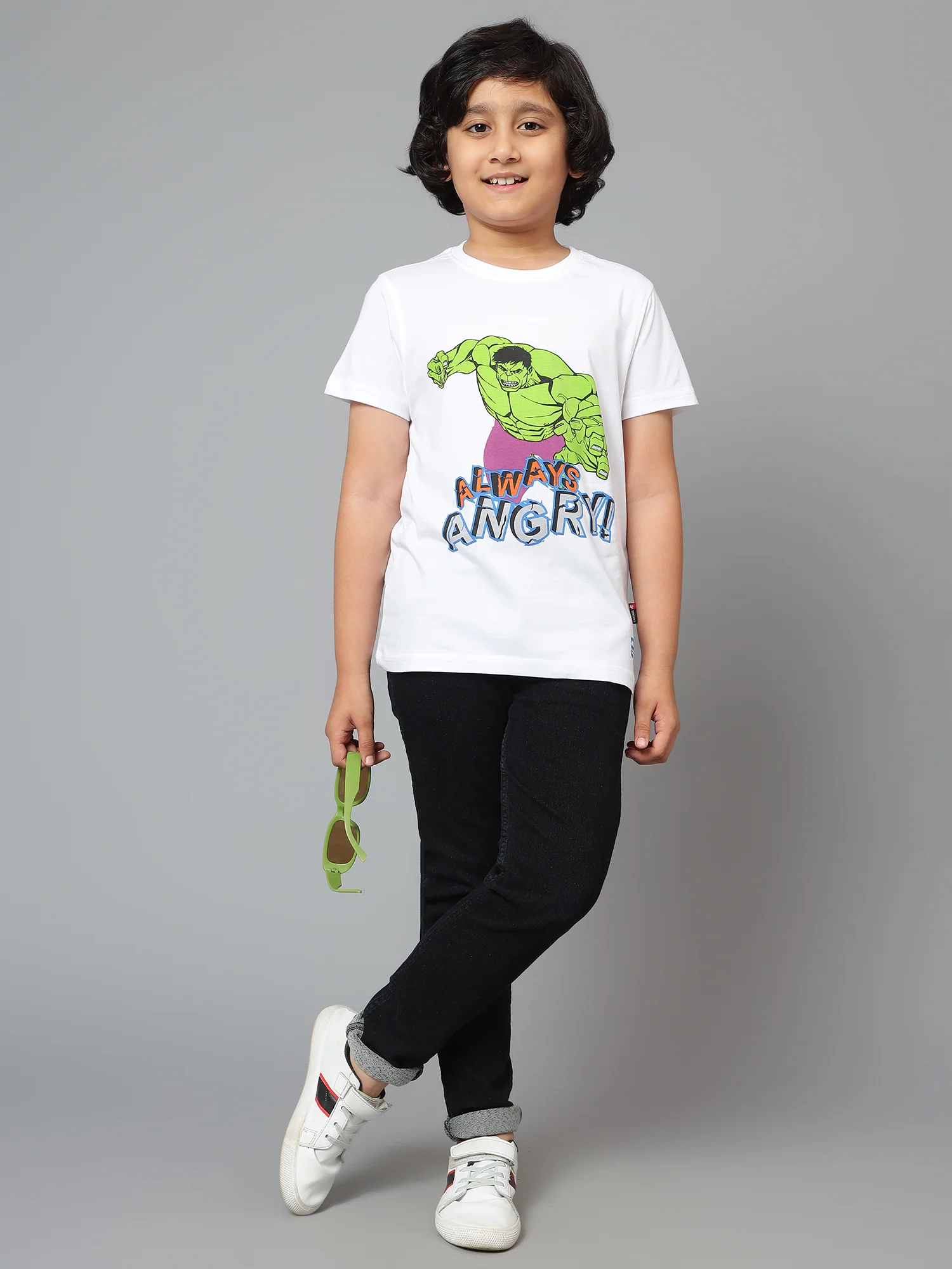 Boys Casual White Half Sleeve  T-Shirt - Image 7