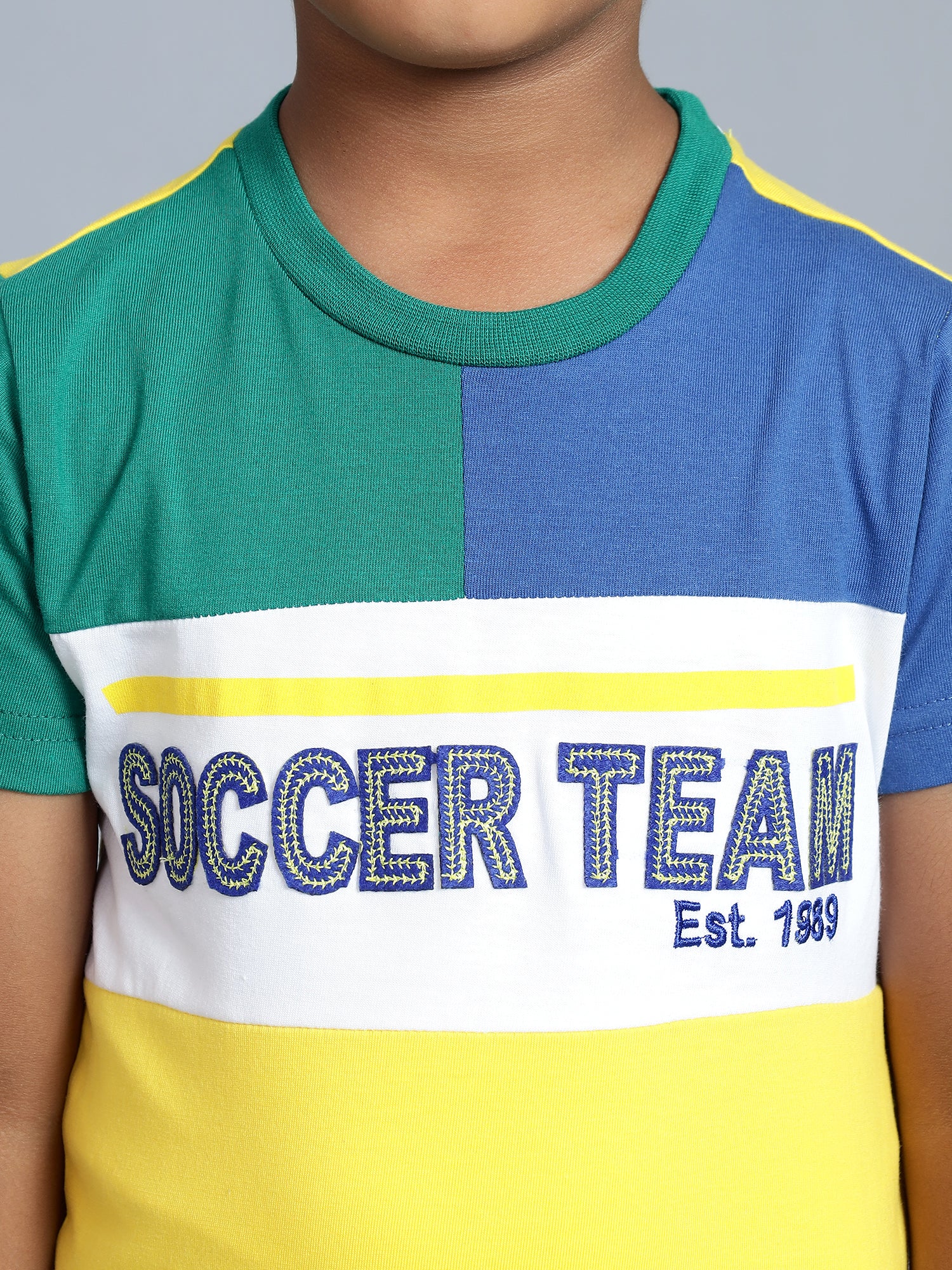 Boys Casual Yellow Half Sleeve  T-Shirt - Image 5