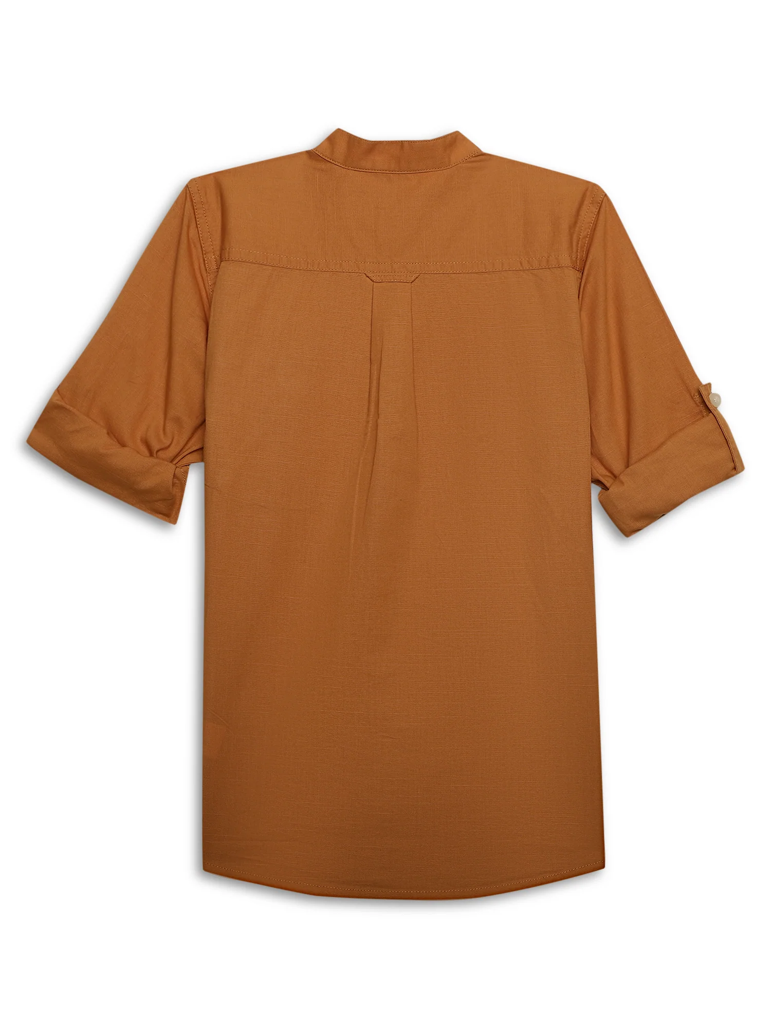 Boys Casual Yellow Full Sleeve with Tab  Shirt - Image 2