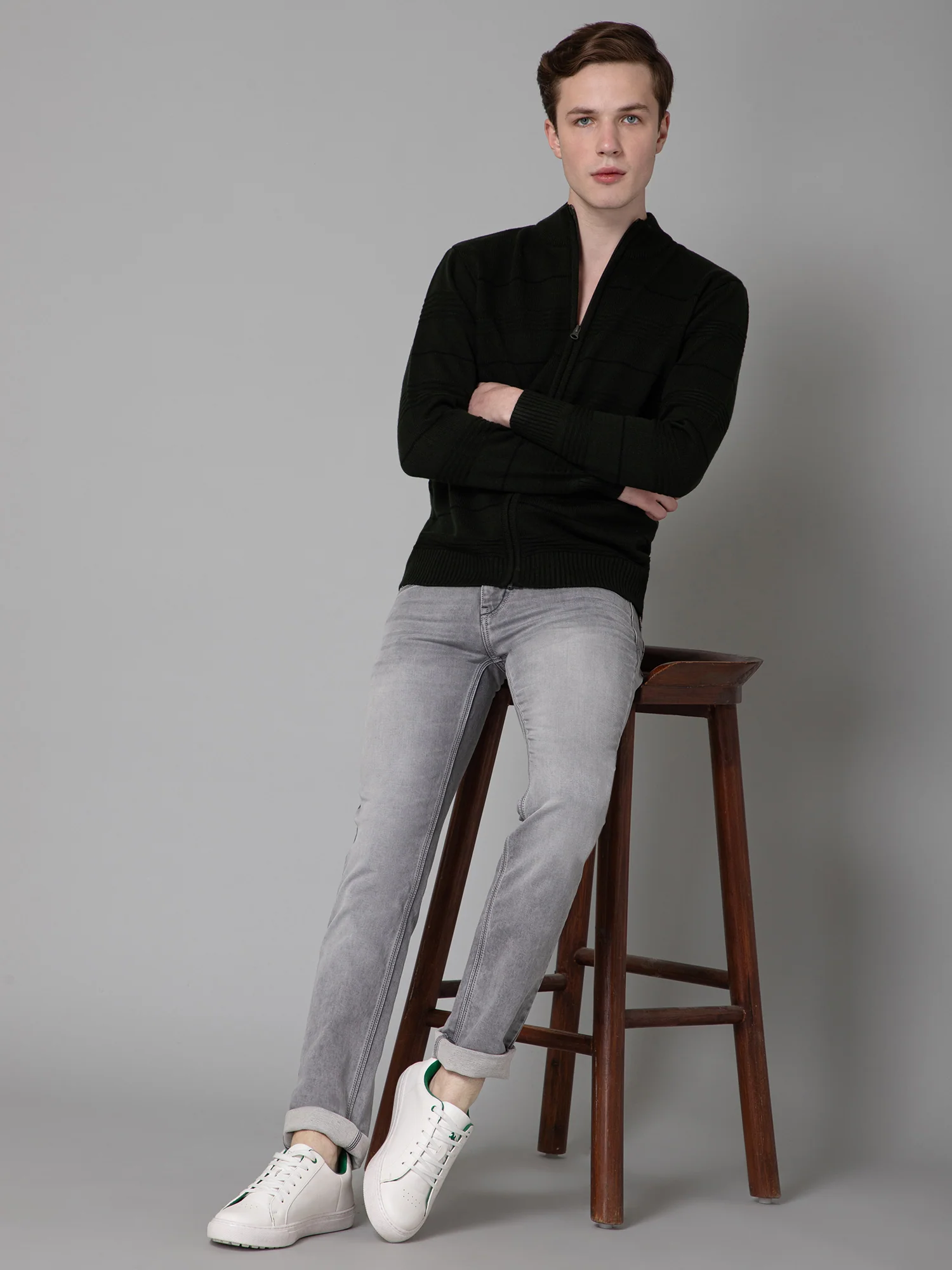 Denim Jeans for Men l Breathable & Soft with Color Fastness Ultra Narrow Fit Cotton Fabric Solid Pattern Button Closure - Image 5