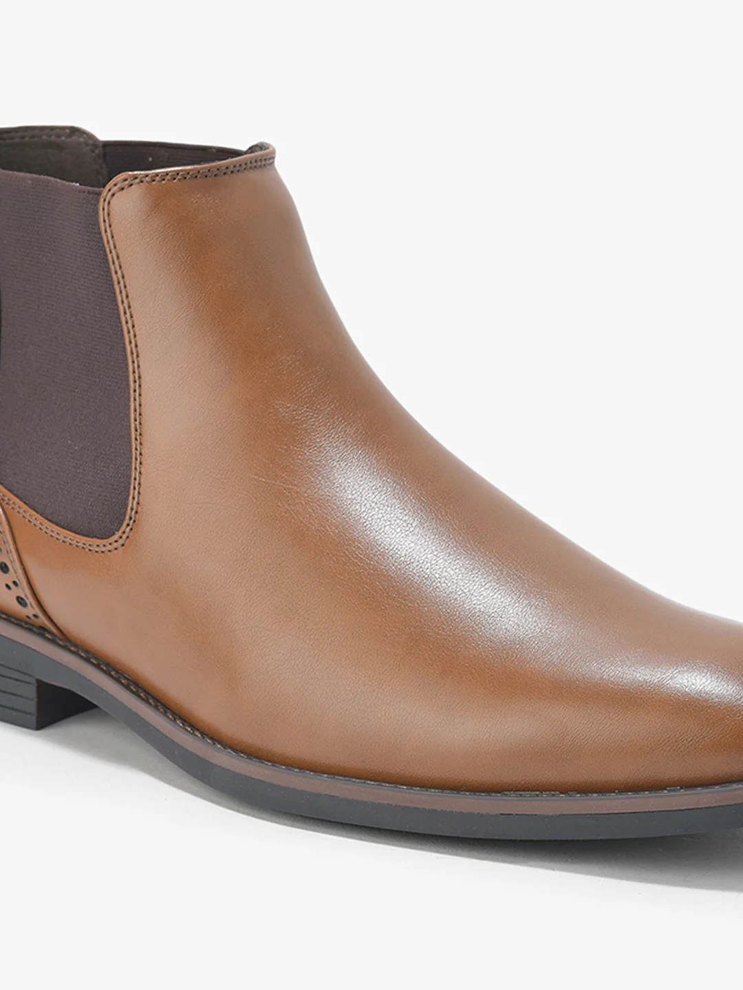 Casual Boot for Men | Lightweight & Comfortable with Cushioned Insole PU Upper TPR Sole Slip On Closure - Image 3