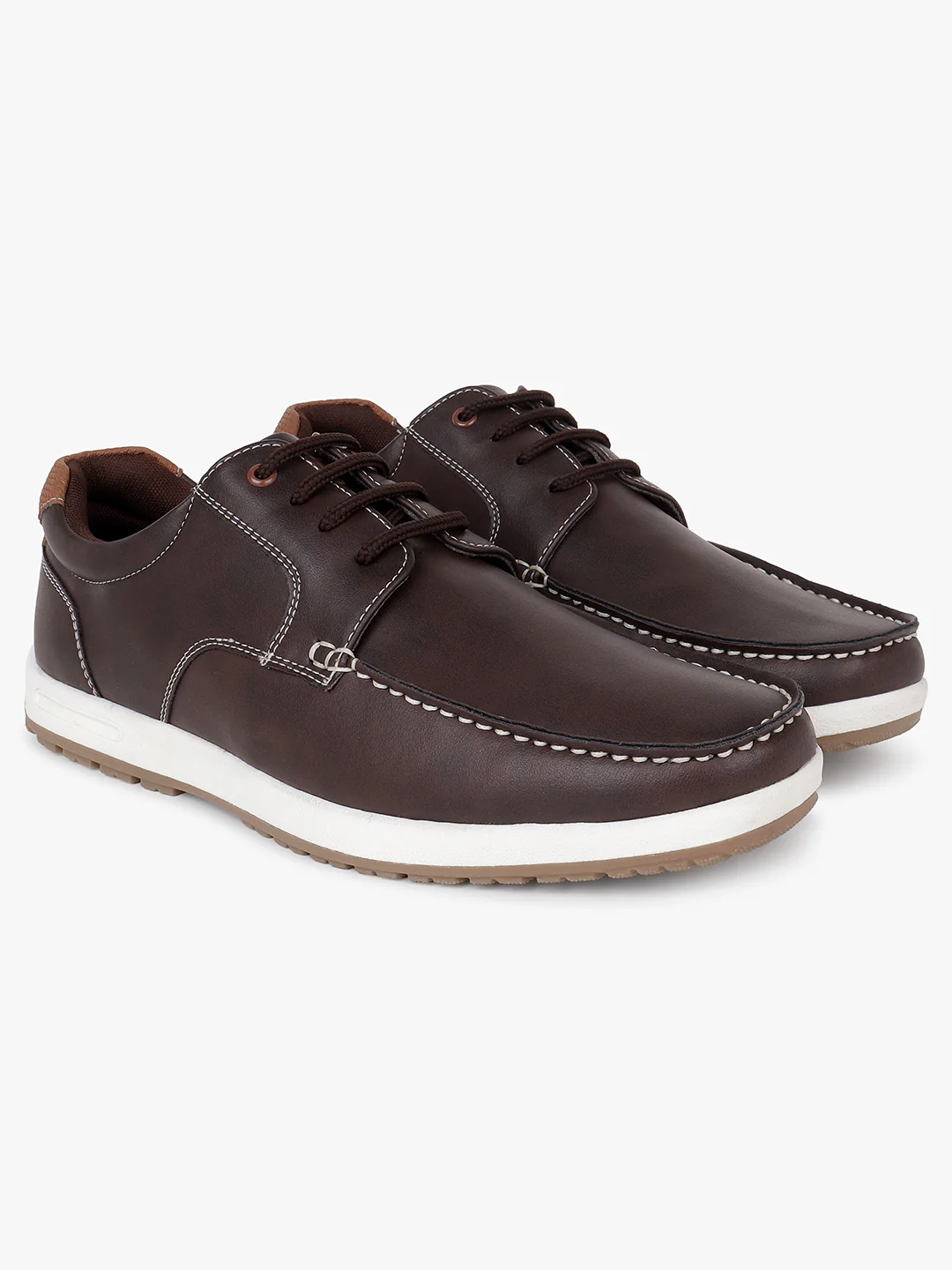 Casual Shoes for Men | Lightweight & Comfortable with Cushioned Insole PU (Polyurethane) Upper TPR Sole Lace Up Closure - Image 3