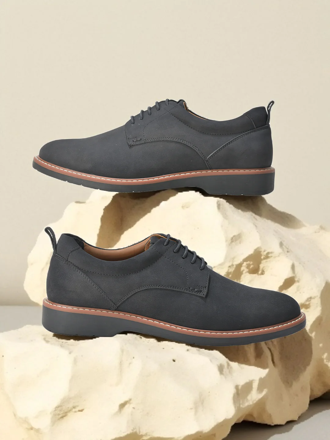 Casual Shoes for Men | Lightweight & Comfortable with Cushioned Insole PU Upper TPR Sole Lace Up Closure - Image 3