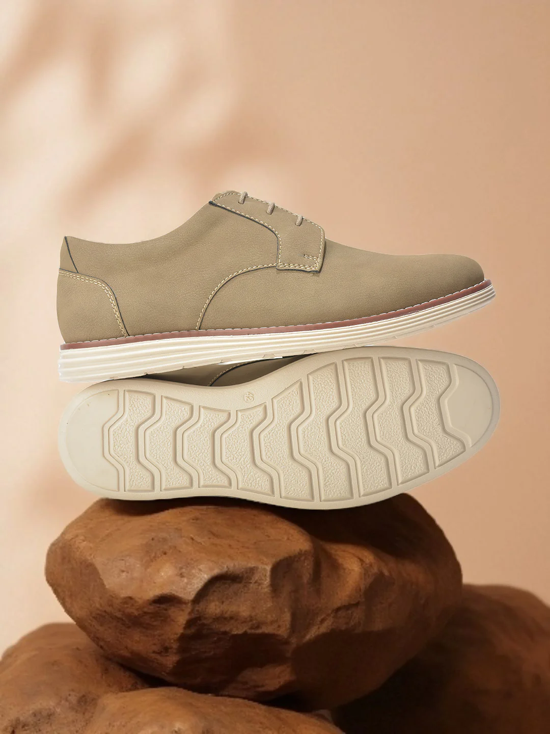 Casual Shoes for Men | Lightweight & Comfortable with Cushioned Insole PU Upper TPR Sole Lace Up Closure - Image 3