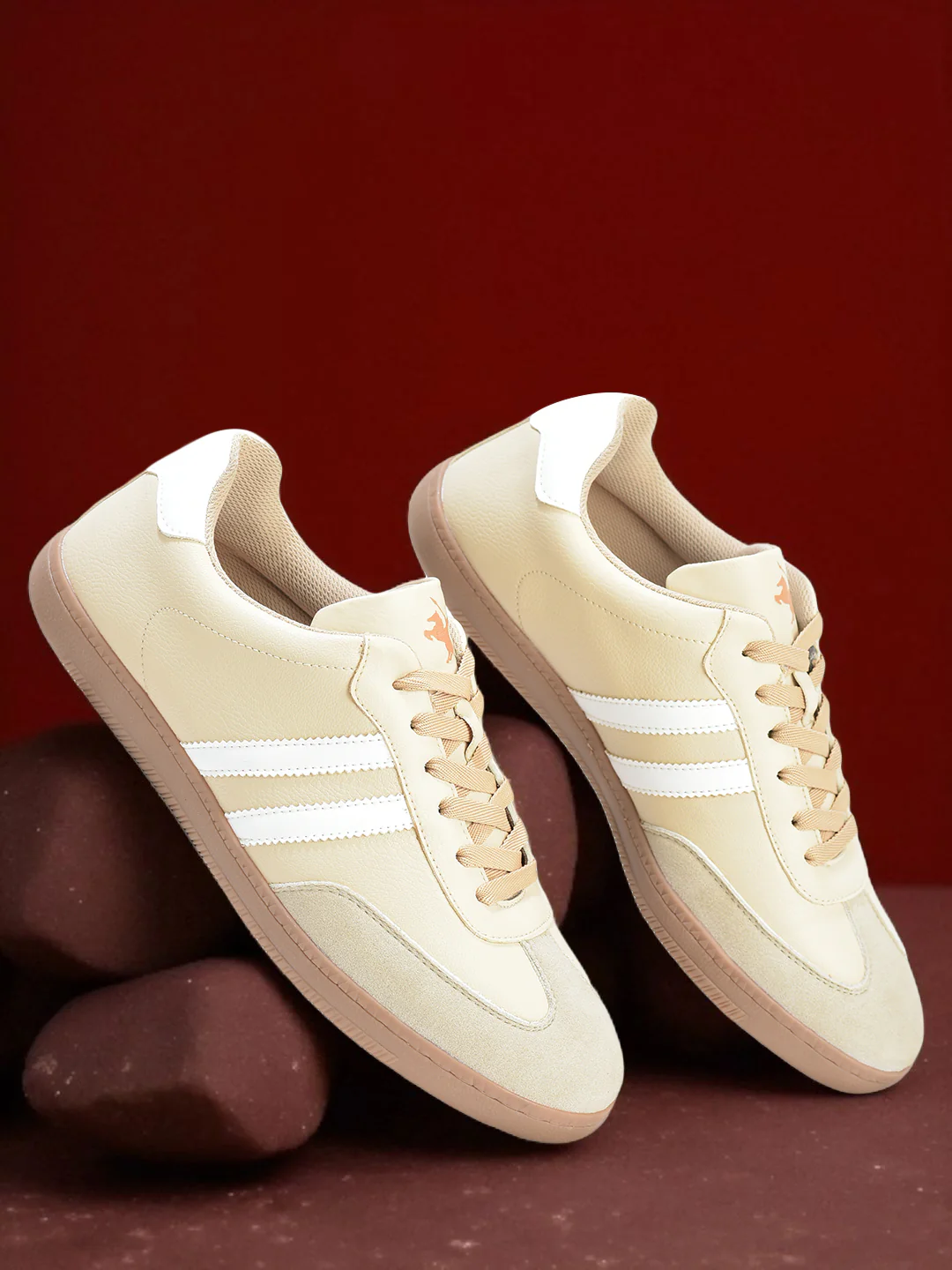 Casual Sneaker Shoes for Men | Lightweight & Comfortable with Cushioned Insole PU (Polyurethane) Upper TPR Sole Lace Up Closure - Image 3