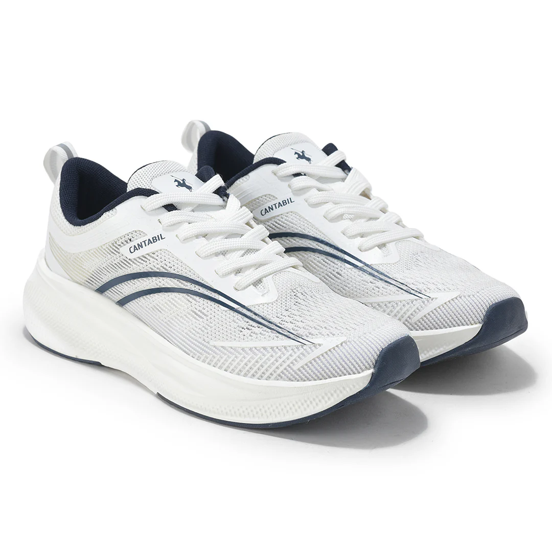 Casual Sports Shoes for Men | Lightweight & Comfortable with Cushioned Insole Flynet Upper Phylon Sole Lace Up Closure - Image 2