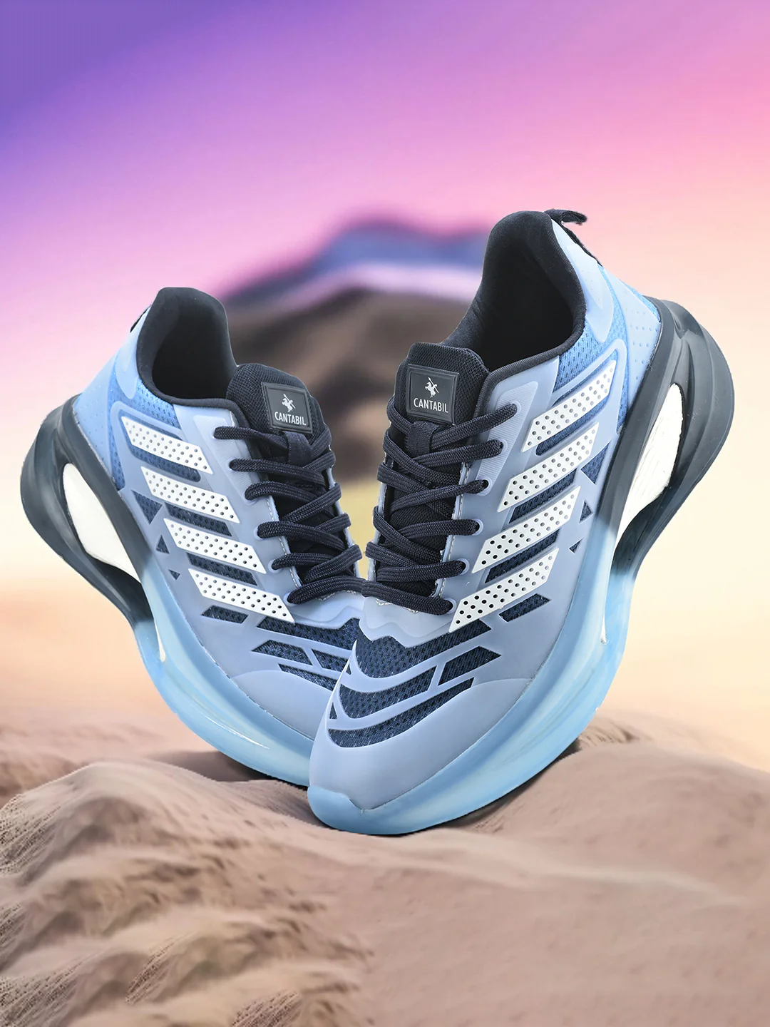 Casual Sports Shoes for Men | Lightweight & Comfortable with Cushioned Insole Mesh Upper Phylon Sole Lace Up on Closure - Image 7