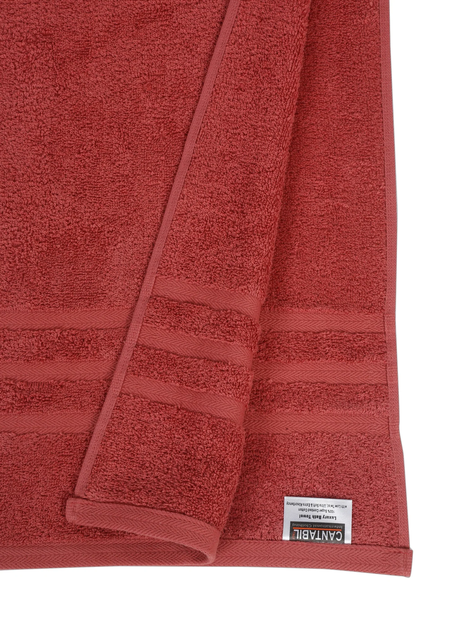 Unisex Coral Basic Terry Bath Towel - Image 6