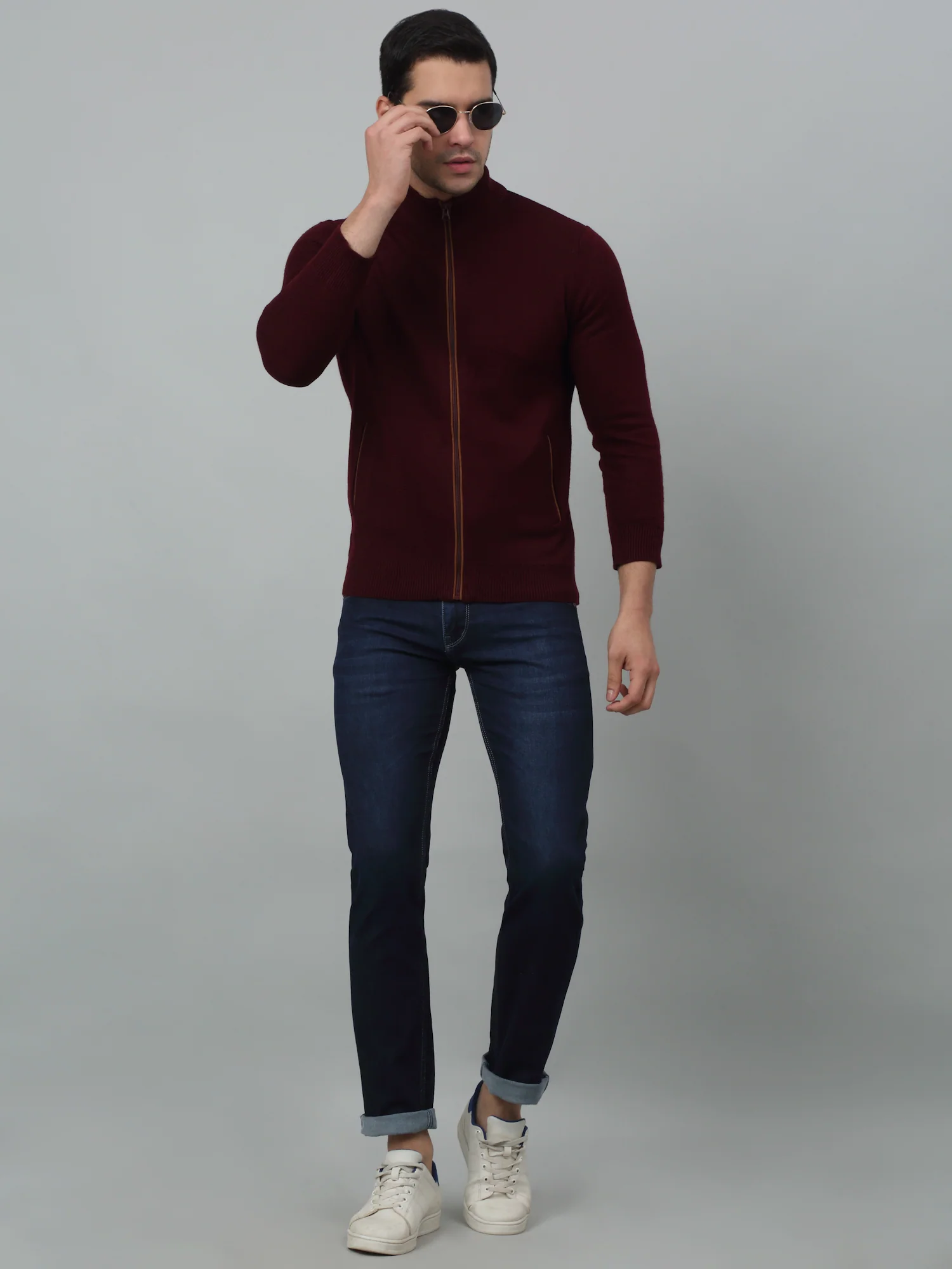 Denim Jeans for Men l Breathable & Soft with Color Fastness Ultra Narrow Fit Cotton Fabric Solid Pattern Button Closure - Image 6