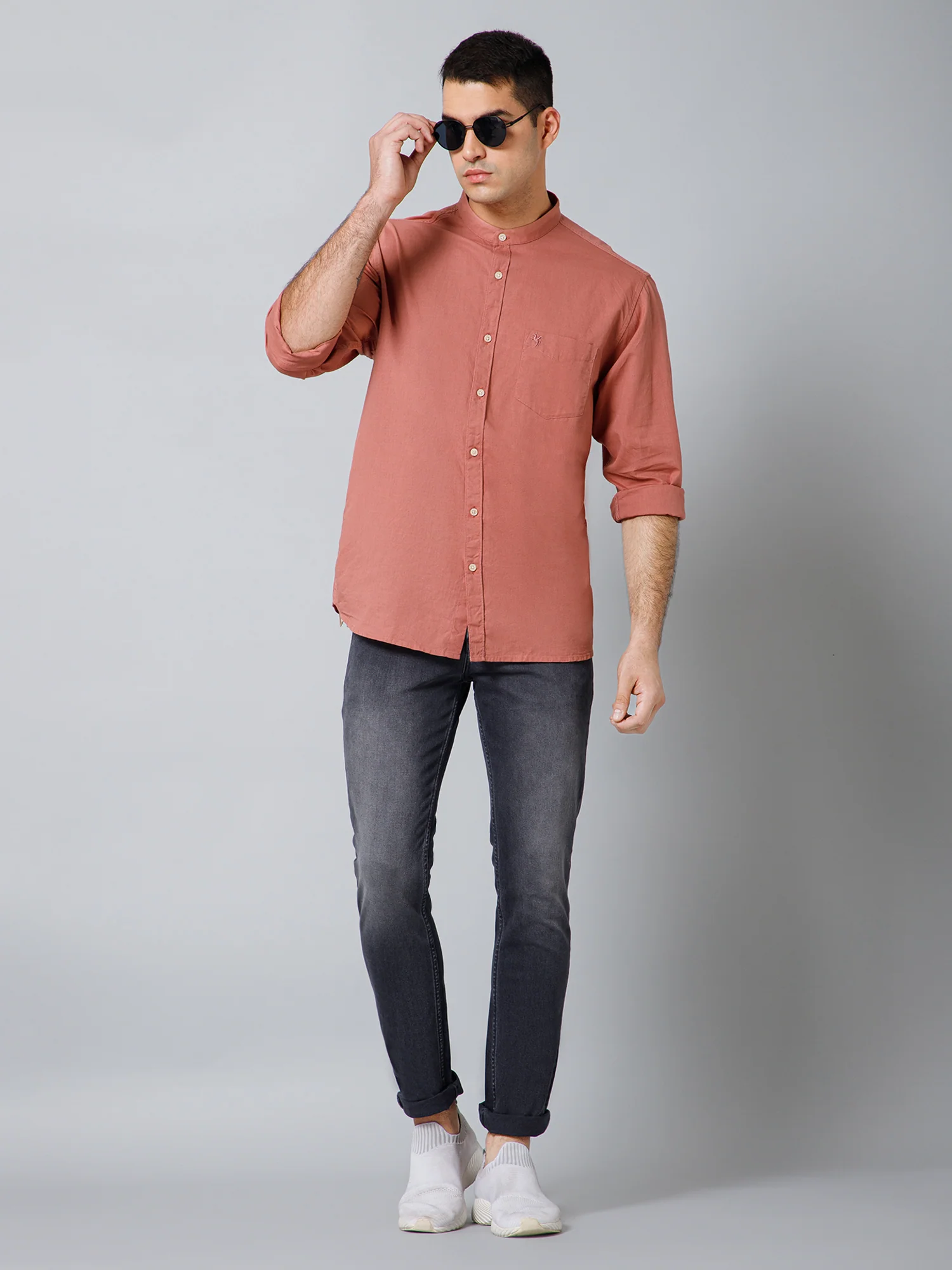 Denim Jeans for Men l Breathable & Soft with Color Fastness Ultra Narrow Fit Cotton Fabric Solid Pattern Button Closure - Image 5