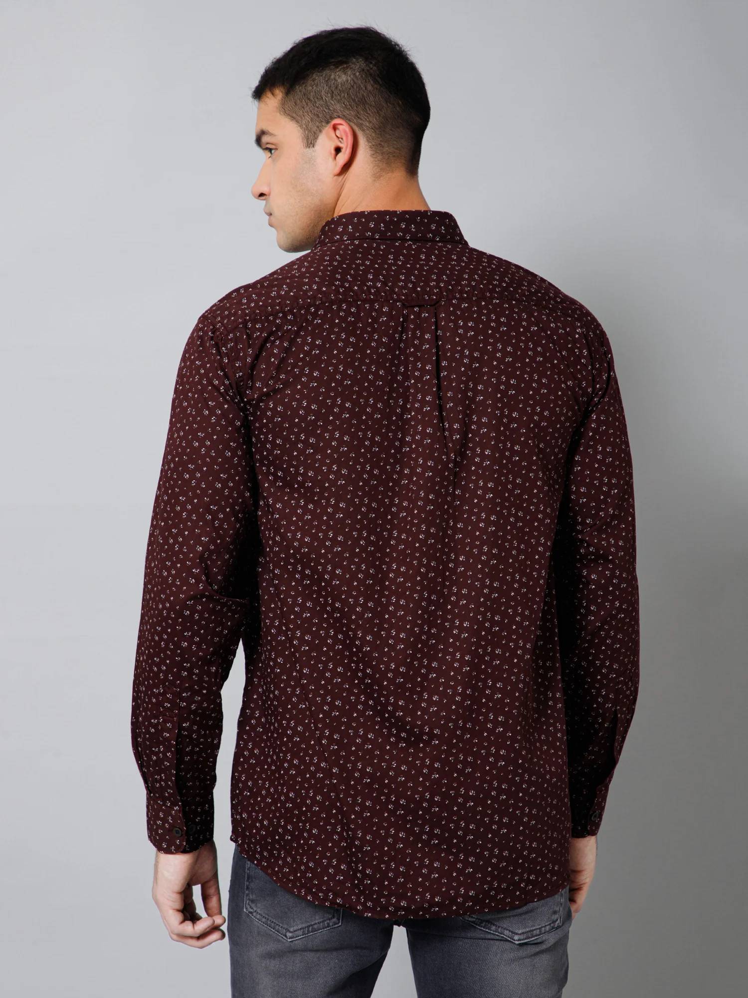 Casual Shirt for Men | Breathable & Soft with Color Fastness Regular Fit Spread Collar Neck Cotton Fabric Printed Pattern - Image 4