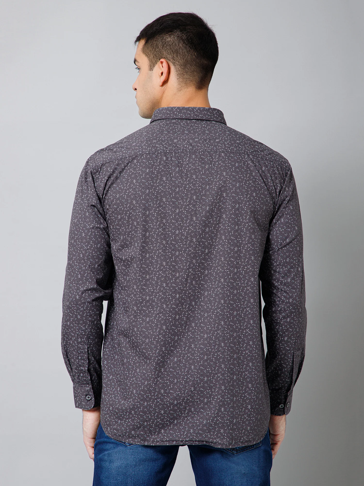 Casual Shirt for Men | Breathable & Soft with Color Fastness Regular Fit Spread Collar Neck Cotton Fabric Printed Pattern - Image 4