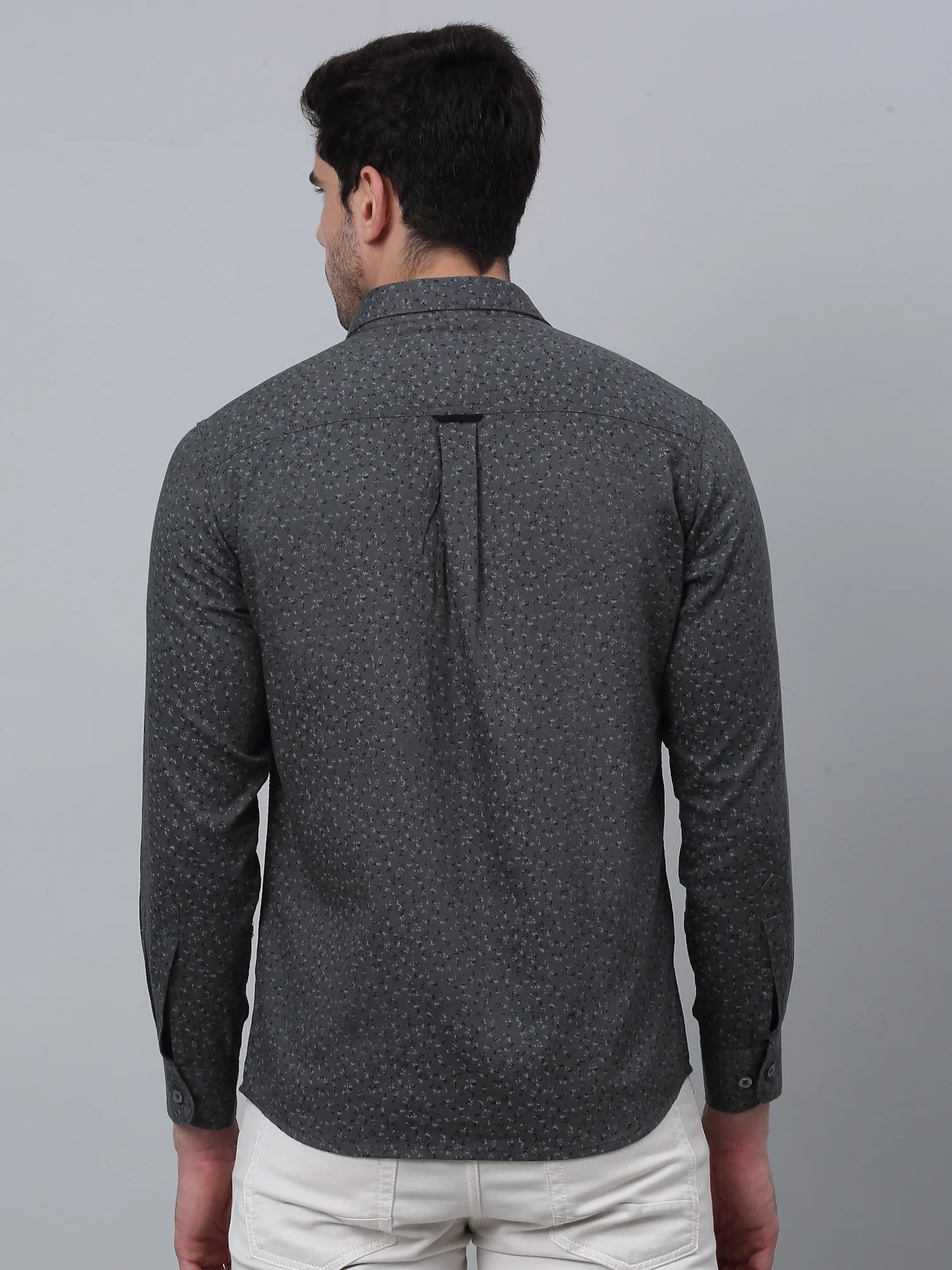 Casual Shirt for Men | Breathable & Soft with Color Fastness Regular Fit Spread Collar Neck Cotton Fabric Printed Pattern - Image 4