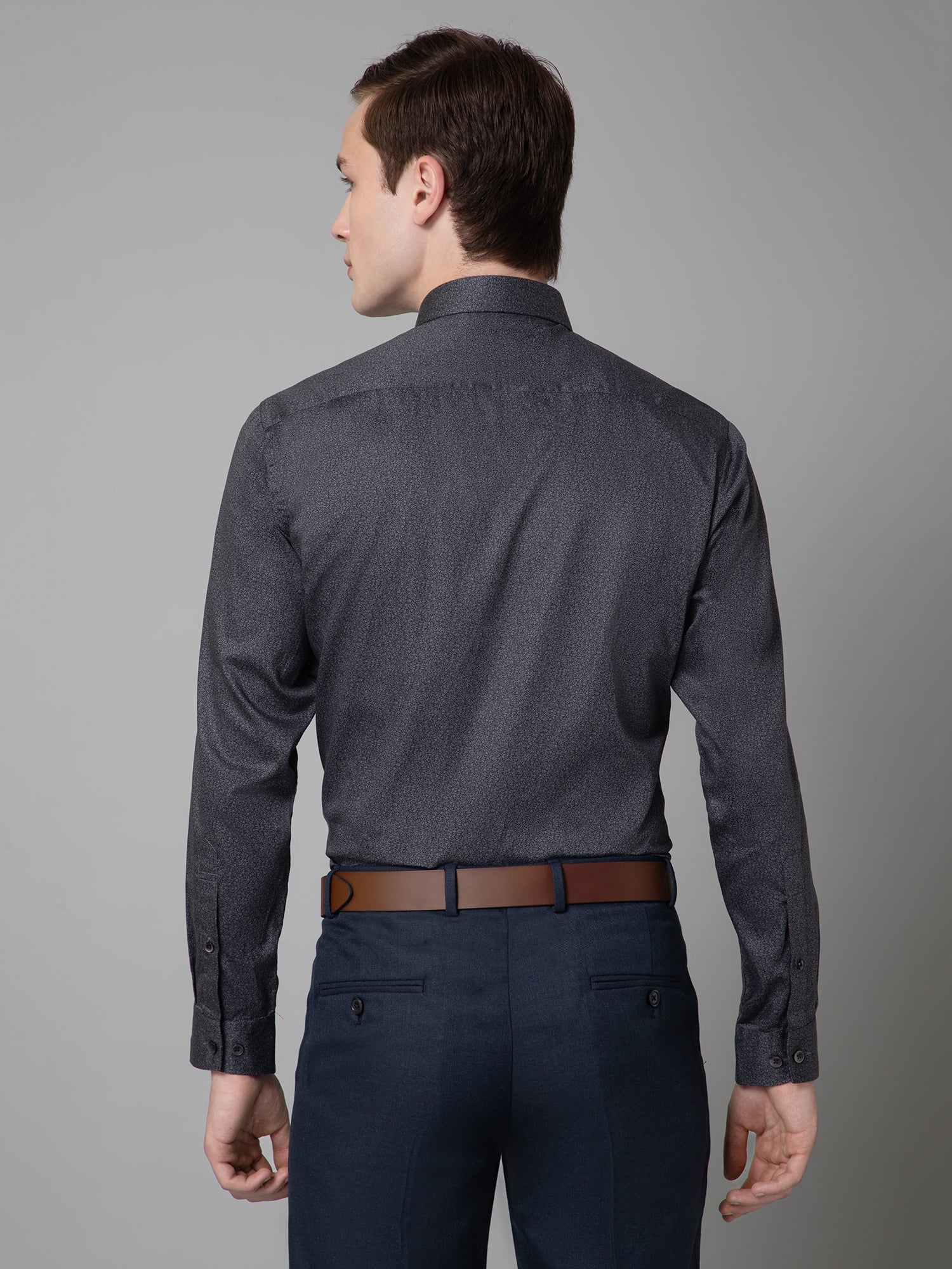 Formal Shirt for Men l Breathable & Soft with Color Fastness Regular Fit Spread Collar Neck Cotton Fabric Solid Pattern - Image 4
