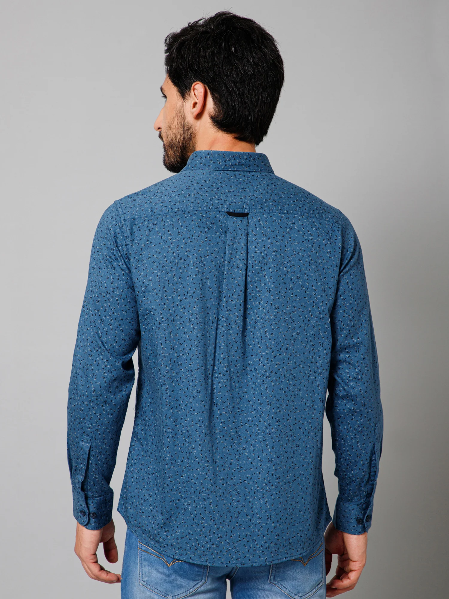 Casual Shirt for Men | Breathable & Soft with Color Fastness Regular Fit Spread Collar Neck Cotton Fabric Printed Pattern - Image 4