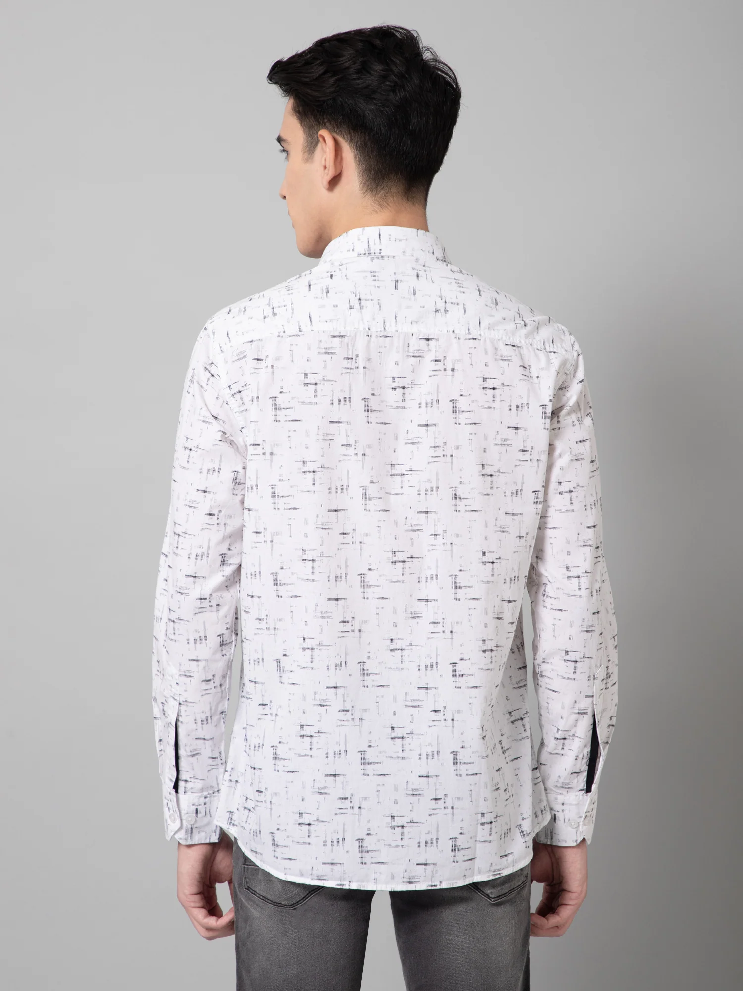 Casual Shirt for Men | Breathable & Soft with Color Fastness Regular Fit Spread Collar Neck Cotton Fabric Printed Pattern - Image 4