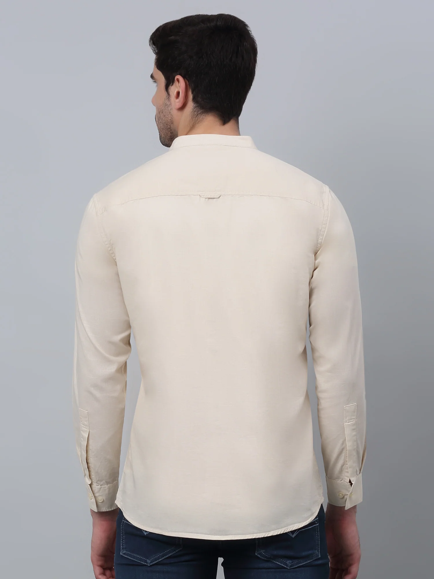 Casual Shirt for Men | Breathable & Soft with Color Fastness Regular Fit Spread Collar Neck Cotton Fabric Solid Pattern - Image 4