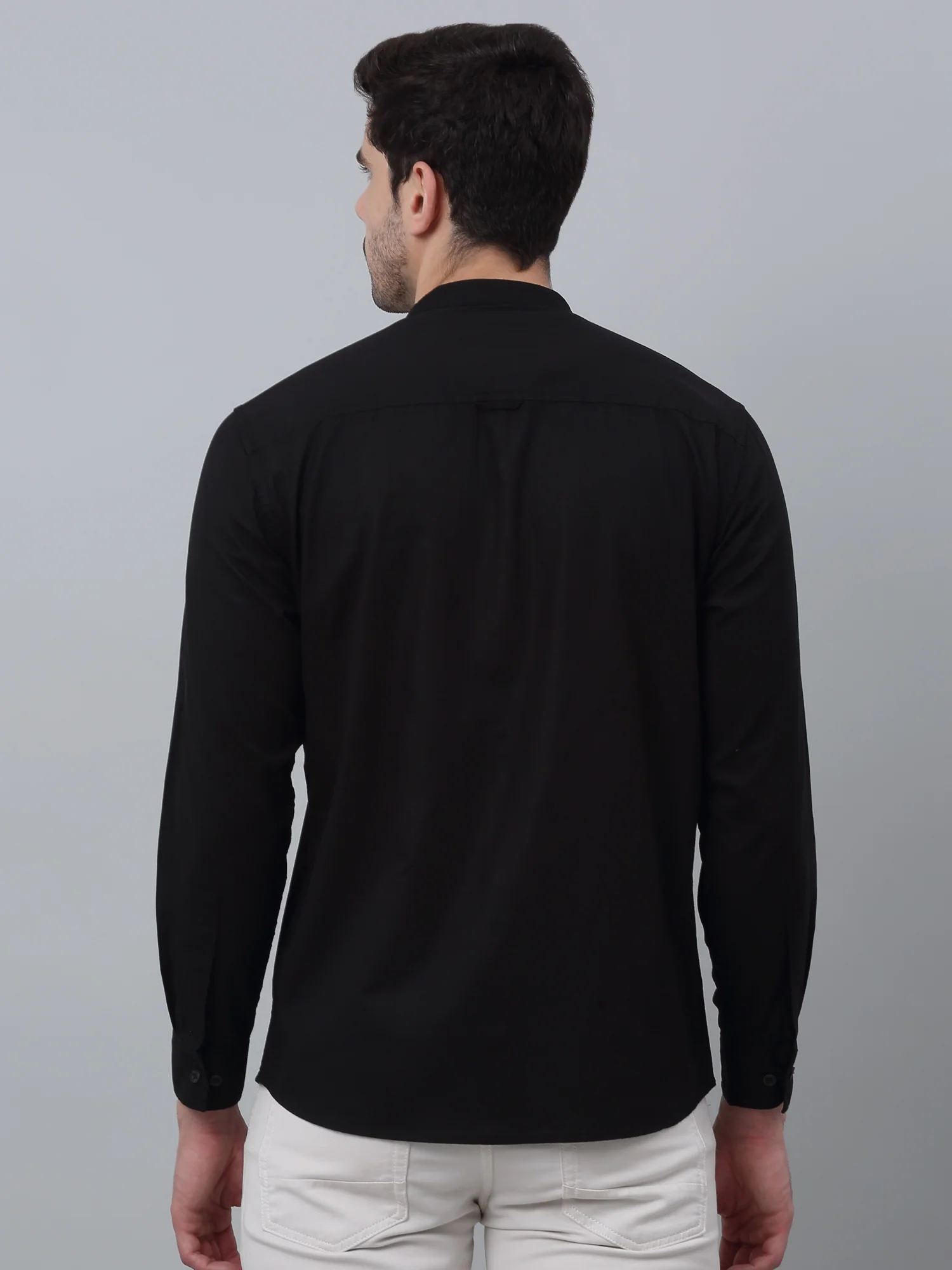 Casual Shirt for Men | Breathable & Soft with Color Fastness Regular Fit Spread Collar Neck Cotton Fabric Solid Pattern - Image 4