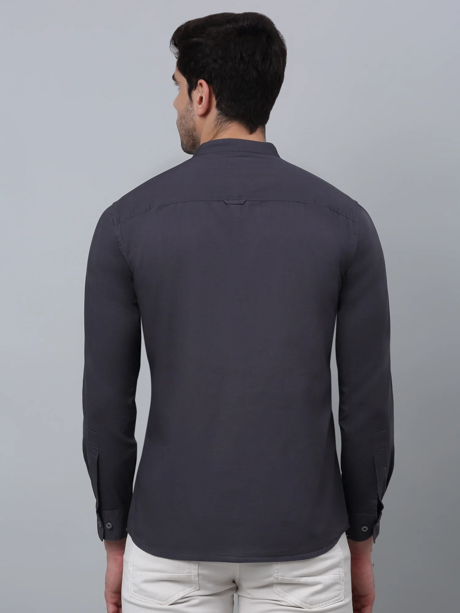 Casual Shirt for Men | Breathable & Soft with Color Fastness Regular Fit Spread Collar Neck Cotton Fabric Solid Pattern - Image 4