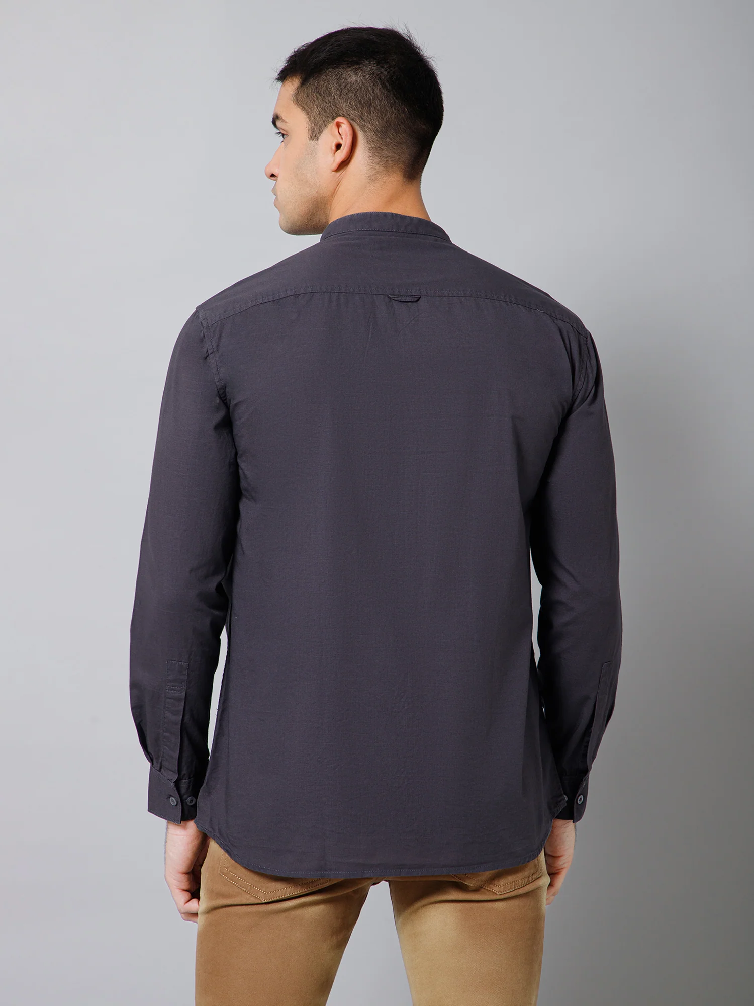 Casual Shirt for Men | Breathable & Soft with Color Fastness Regular Fit Spread Collar Neck Cotton Fabric Solid Pattern - Image 4