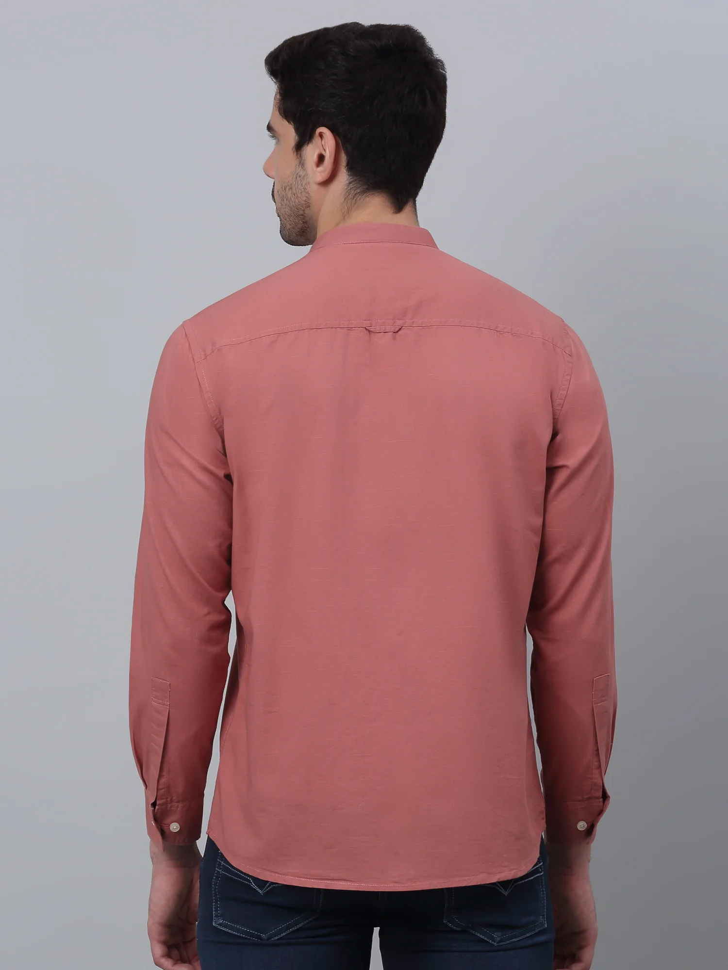 Casual Shirt for Men | Breathable & Soft with Color Fastness Regular Fit Spread Collar Neck Cotton Fabric Solid Pattern - Image 4