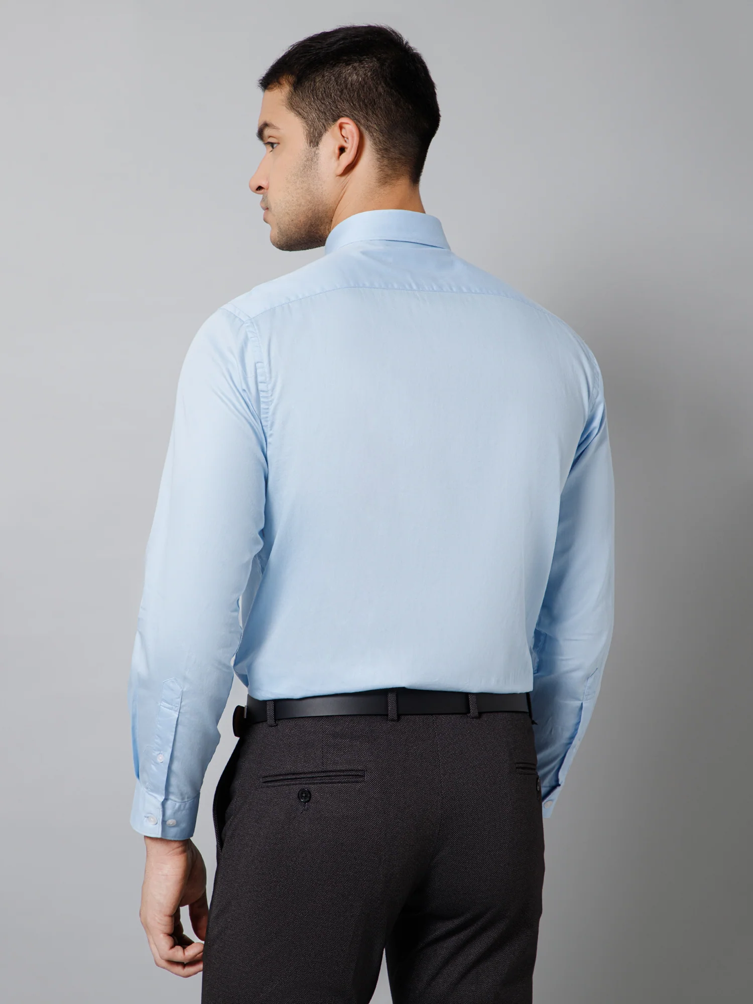 Formal Shirt for Men l Breathable & Soft with Color Fastness Regular Fit Spread Collar Neck Cotton Fabric Solid Pattern - Image 4