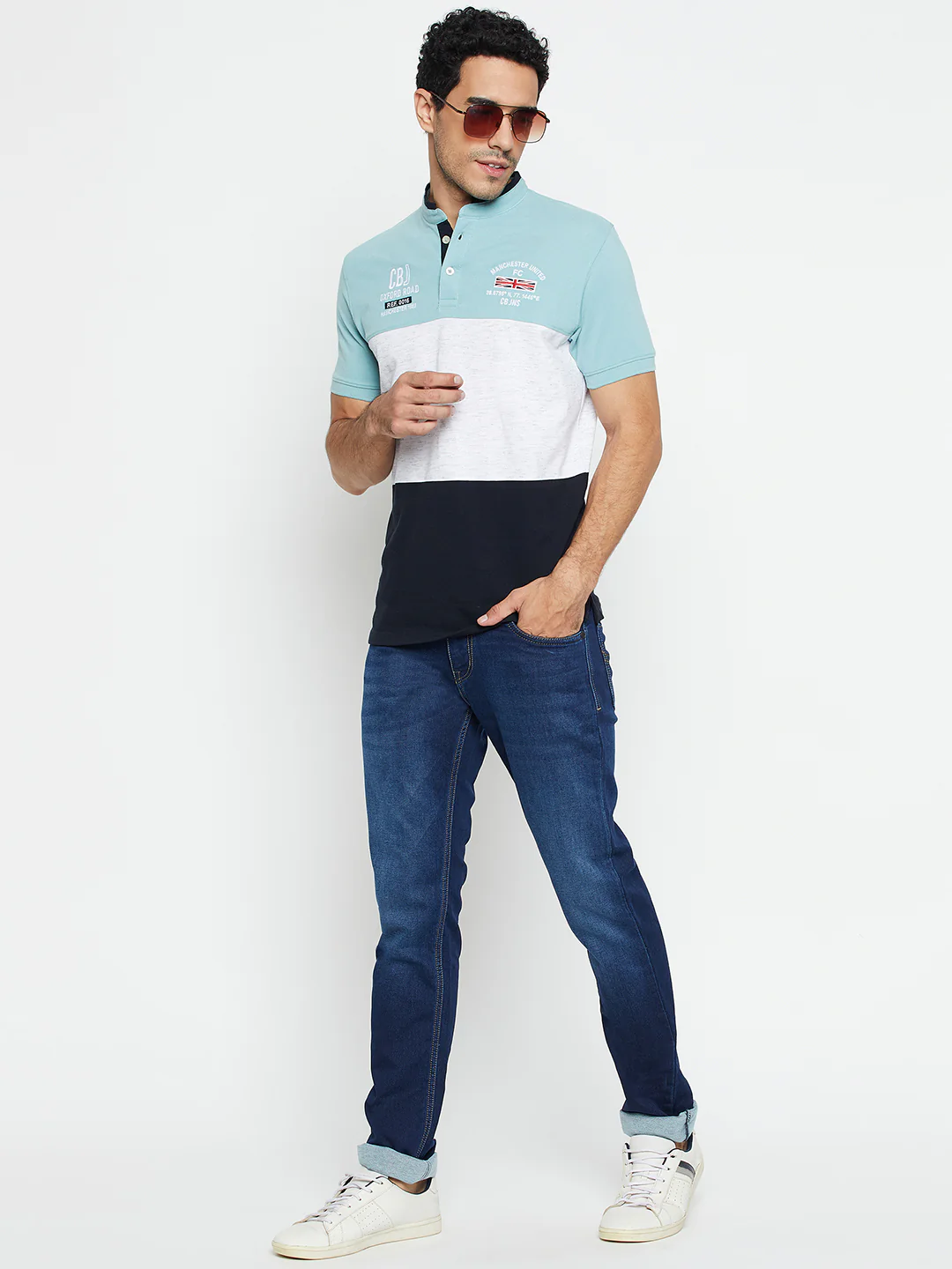 Denim Jeans for Men l Breathable & Soft with Color Fastness Ultra Narrow Fit Cotton Fabric Solid Pattern Button Closure - Image 2