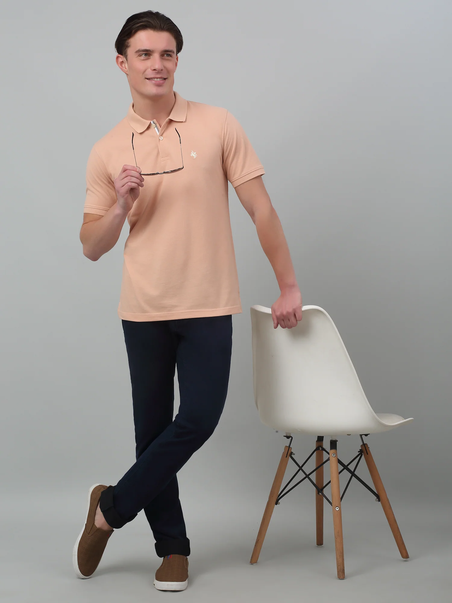 Denim Jeans for Men l Breathable & Soft with Color Fastness Narrow Fit Cotton Fabric Solid Pattern Button Closure - Image 6