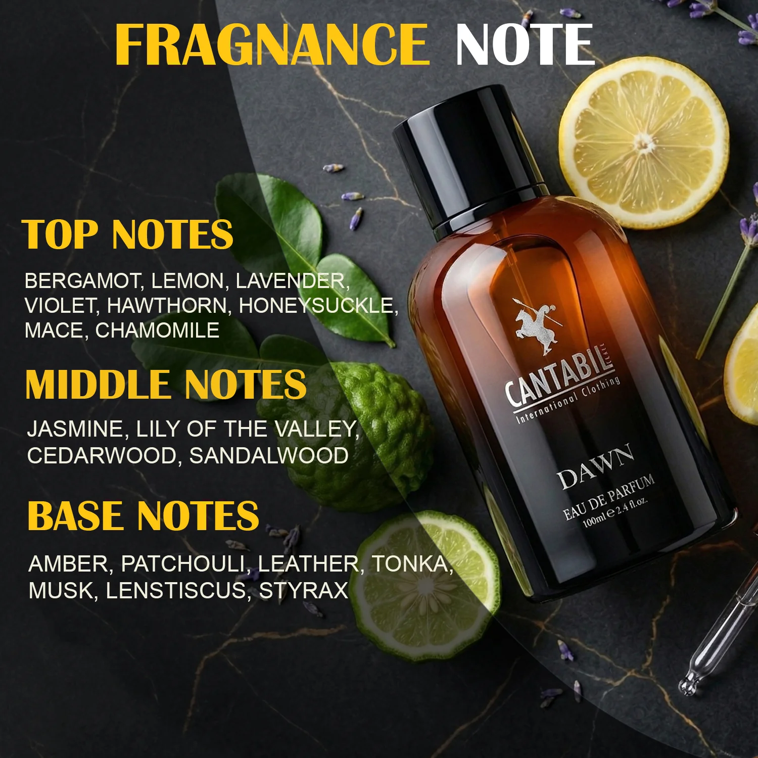 Cantabil Dawn Perfume for Men & Women 100 ml Long Lasting Body Spray Perfume - Image 5