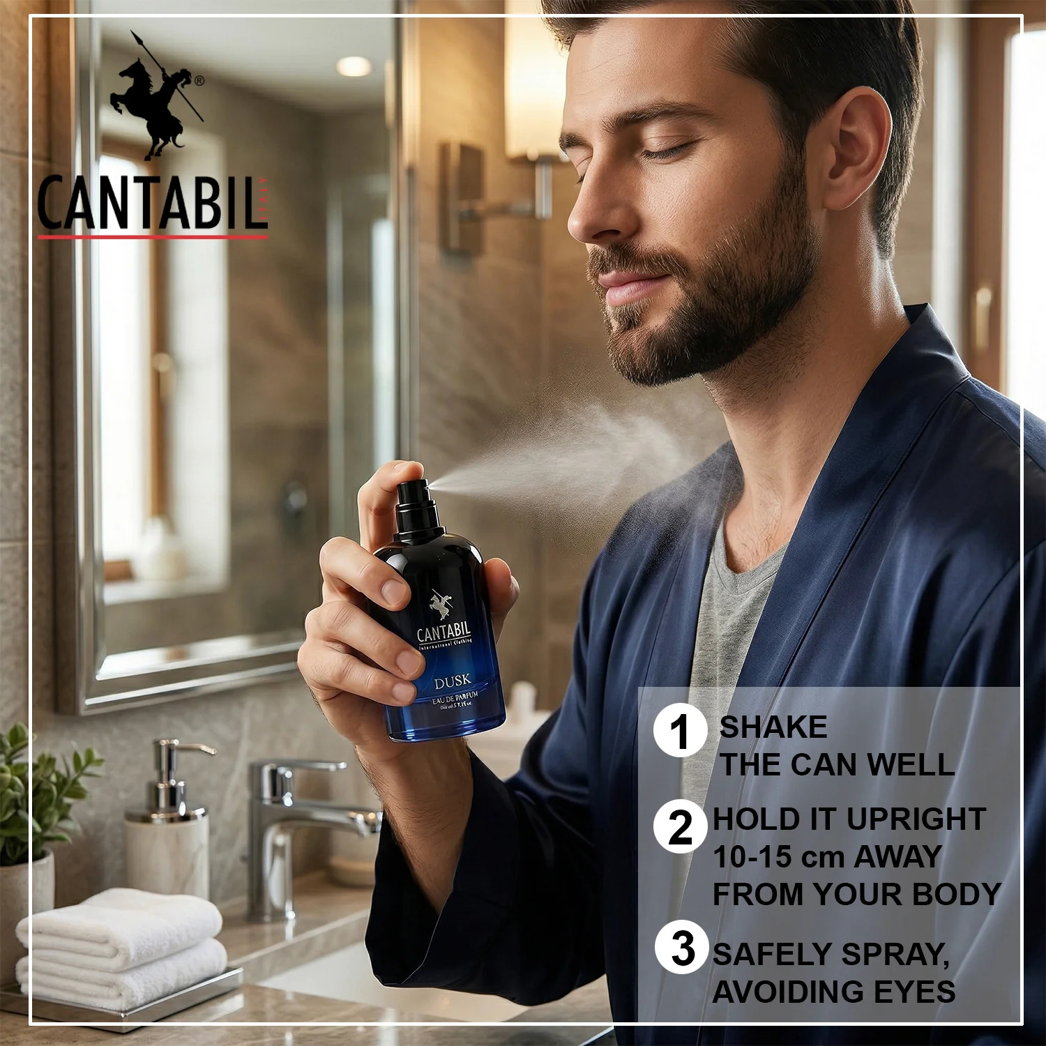 Cantabil Dusk Perfume for Men & Women 100 ml Long Lasting Body Spray Perfume - Image 13