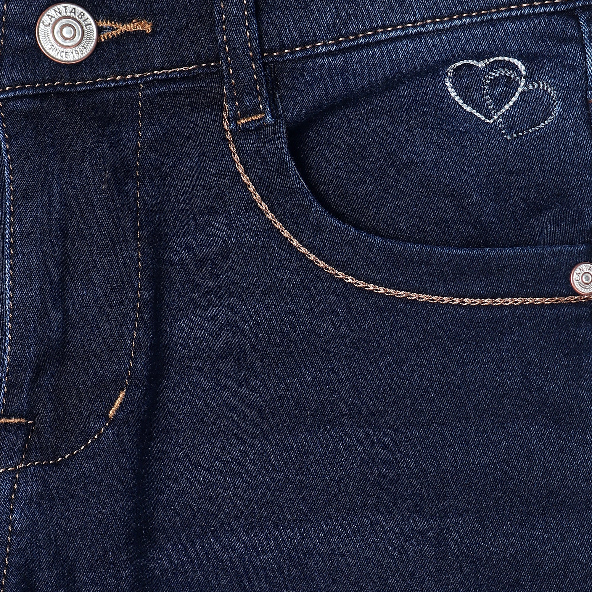 Girls Dark Carbon Denim - Image 3