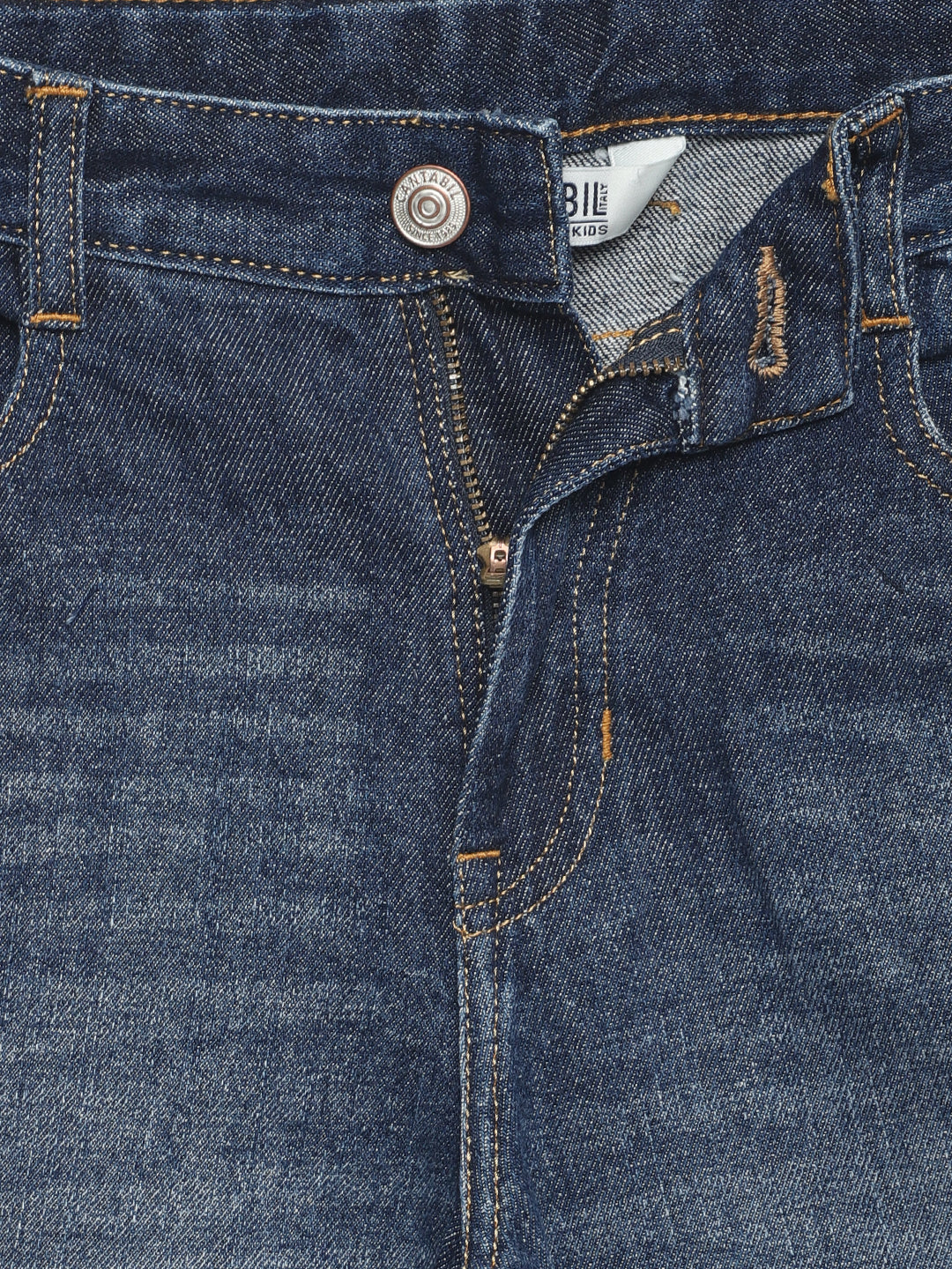 Girls Dark Mercerised Jeans - Image 3