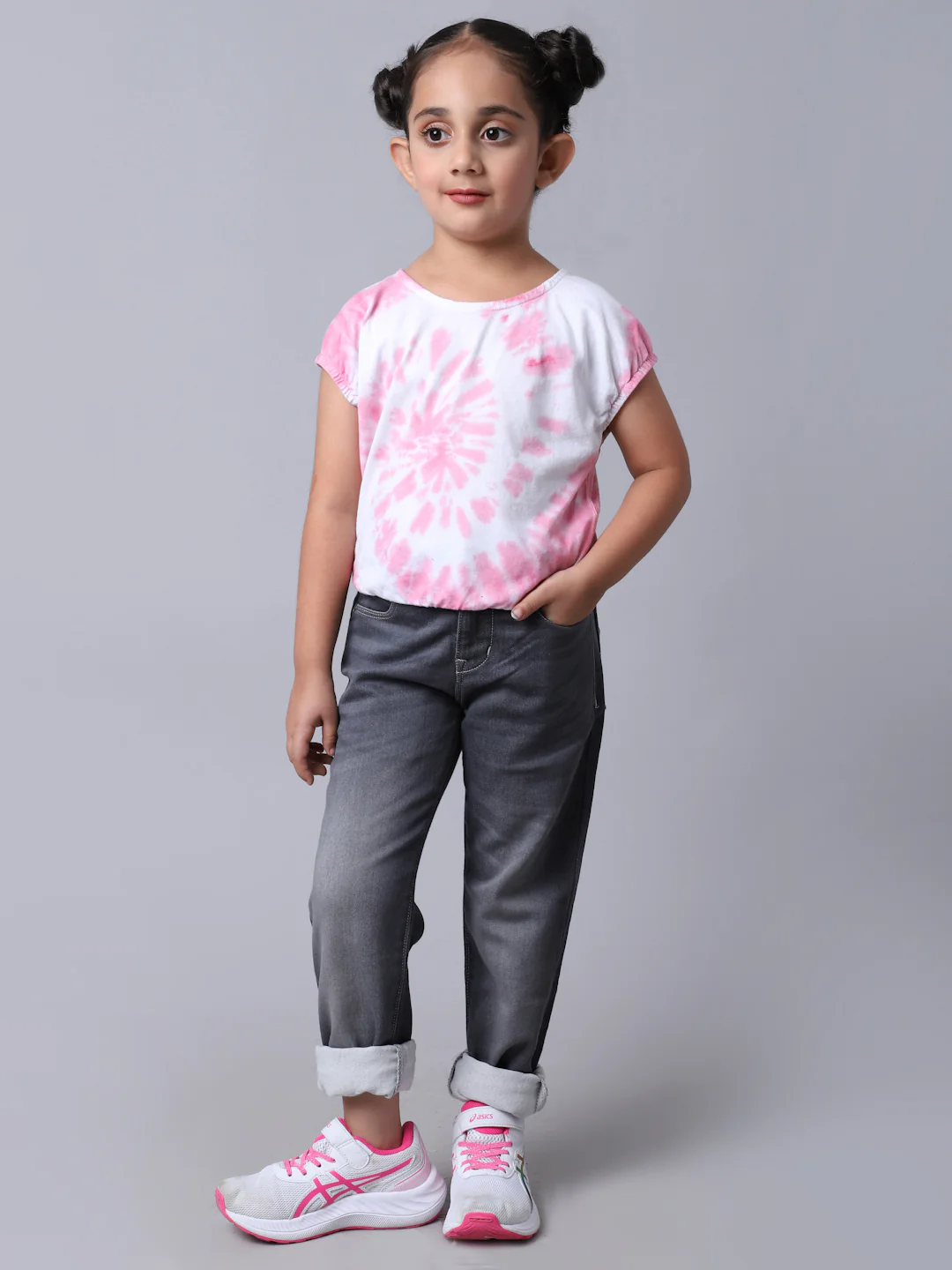 Girls Grey Jeans - Image 6