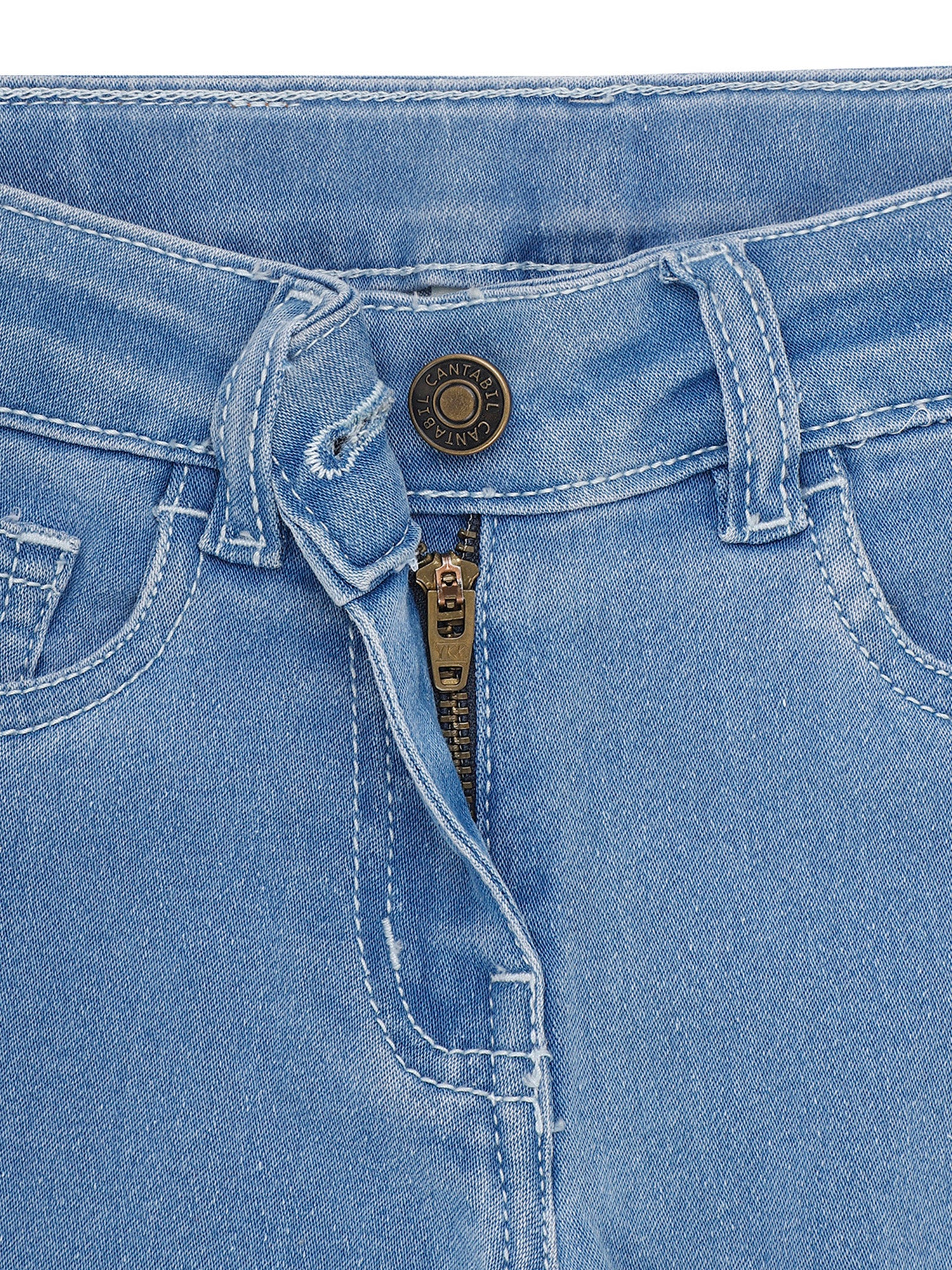 Girls Dirty Blue Denim - Image 3