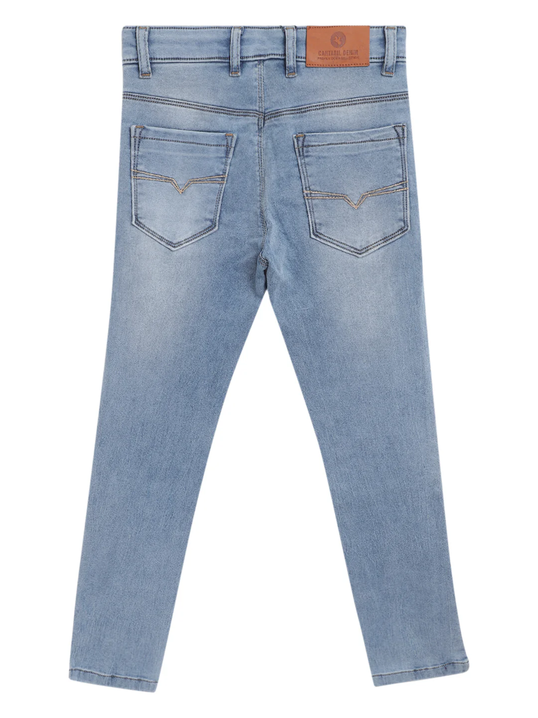 Girls Light Mercerised Denim - Image 3