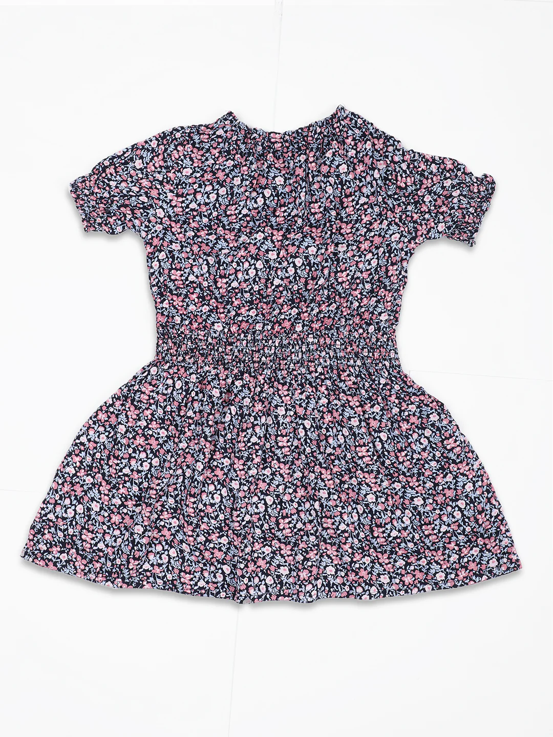 Girls Navy Blue Dress - Image 2