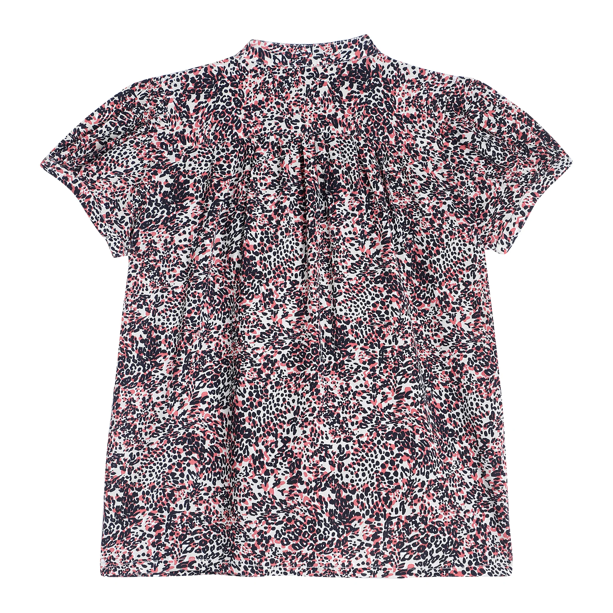 Girls Basic Offwhite Puffed Half Sleeves  Top - Image 2