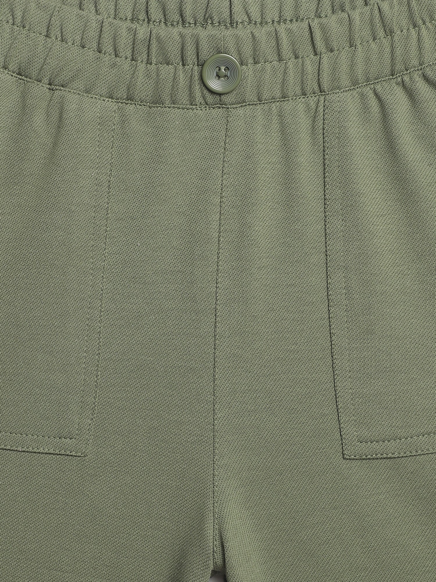 Girls Olive Shorts - Image 3