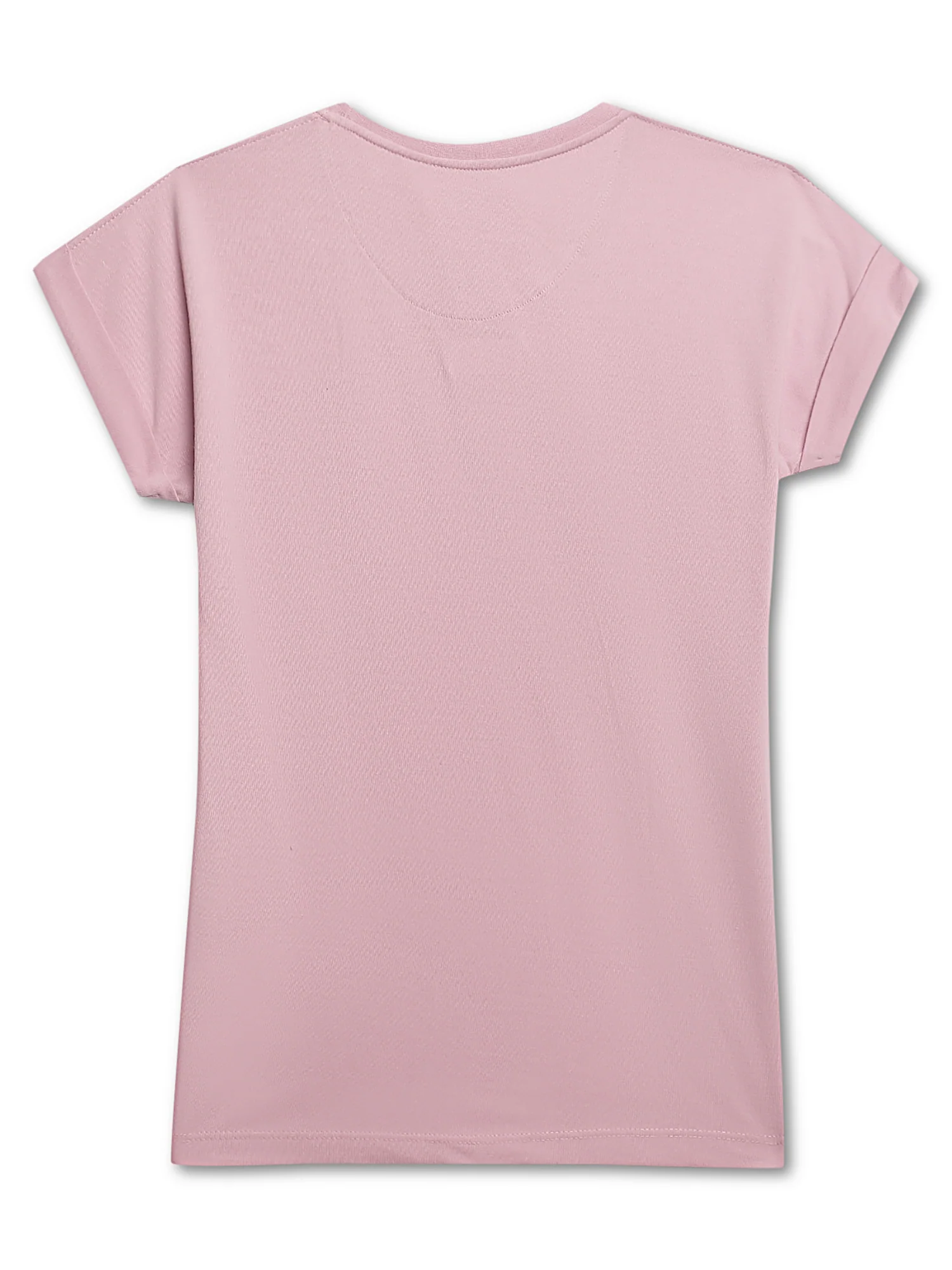Girls Casual Lilac Half Sleeves  T-Shirt - Image 2