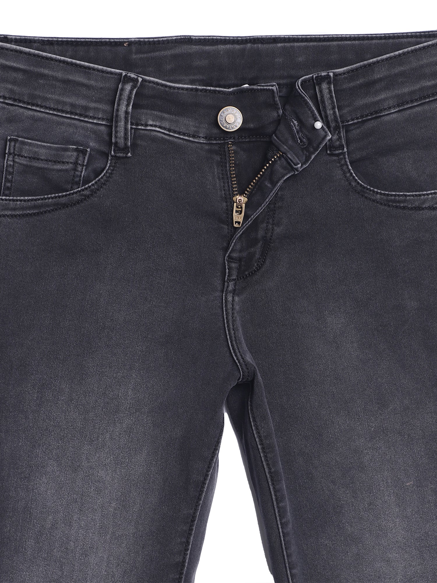 Girls Black Skin Fit Jeans - Image 2
