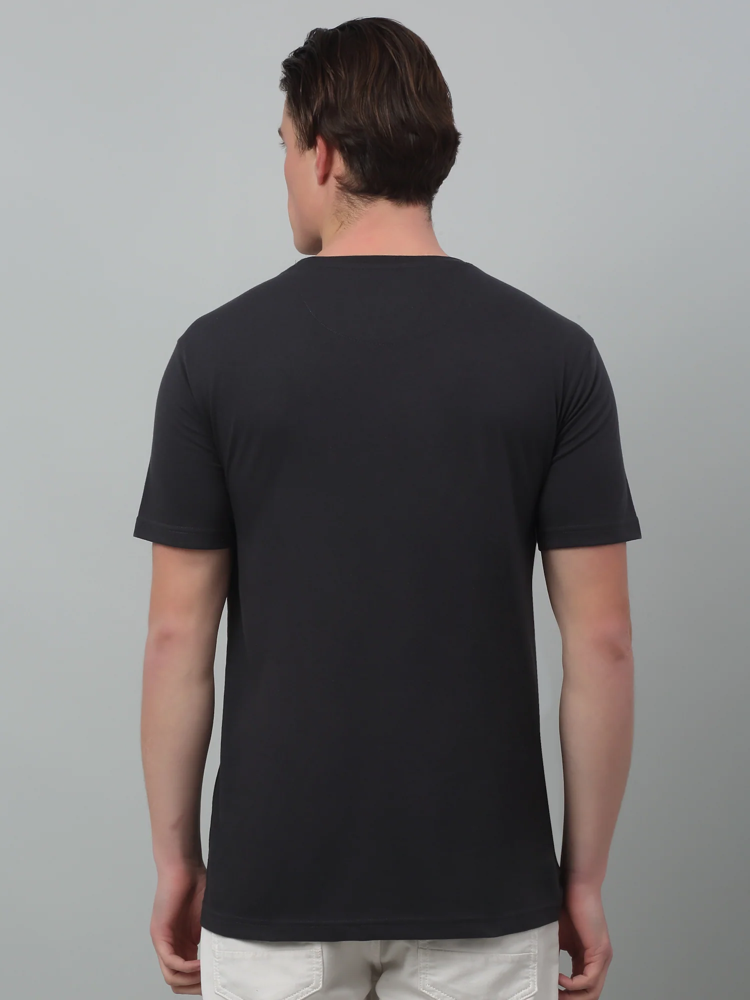 T-Shirt for Men | Breathable & Soft with Color Fastness Regular Fit Round Neck Poly Cotton Fabric Printed Pattern - Image 2