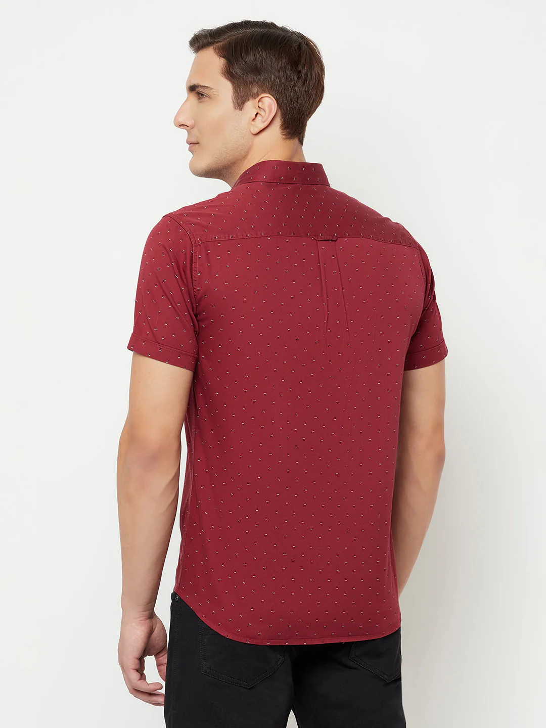 Casual Shirt for Men | Breathable & Soft with Color Fastness Regular Fit Spread Collar Neck Cotton Fabric Printed Pattern - Image 4