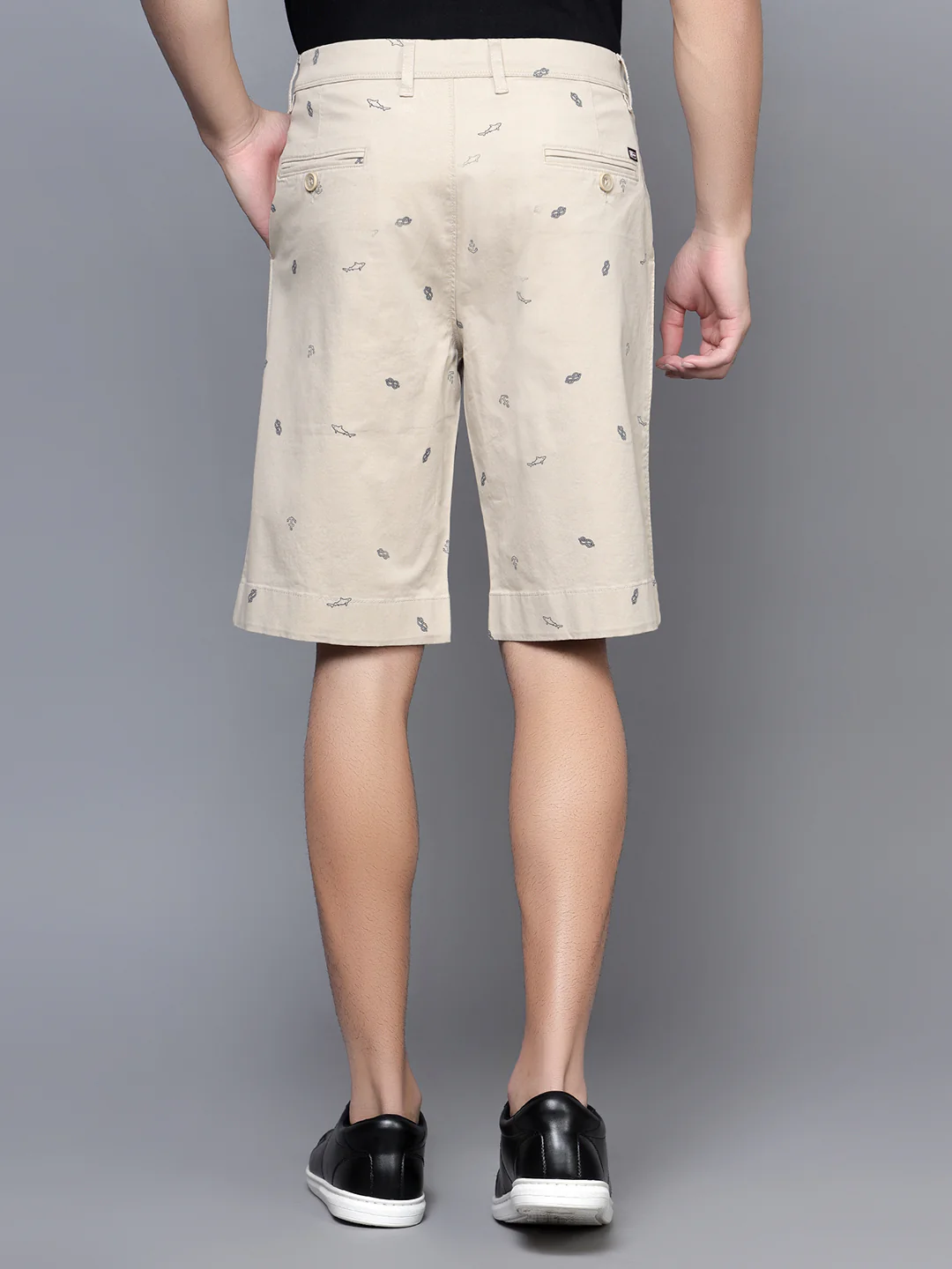 Men Beige Bermuda Shorts - Image 2