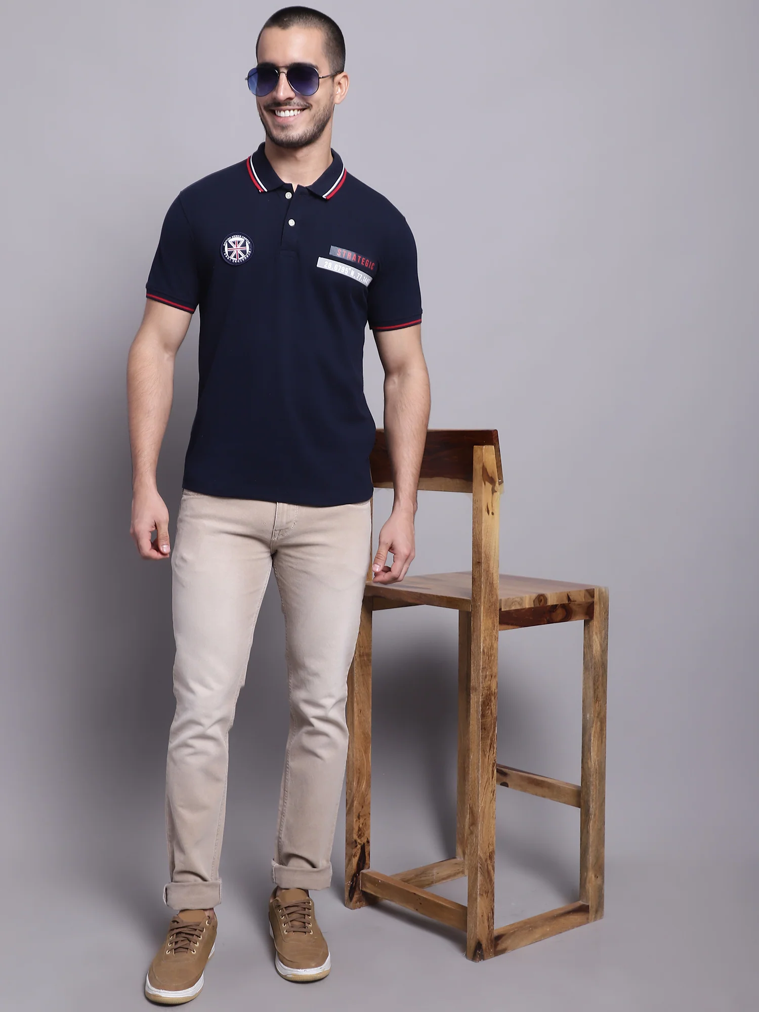 Denim Jeans for Men l Breathable & Soft with Color Fastness Ultra Narrow Fit Cotton Fabric Solid Pattern Button Closure - Image 6