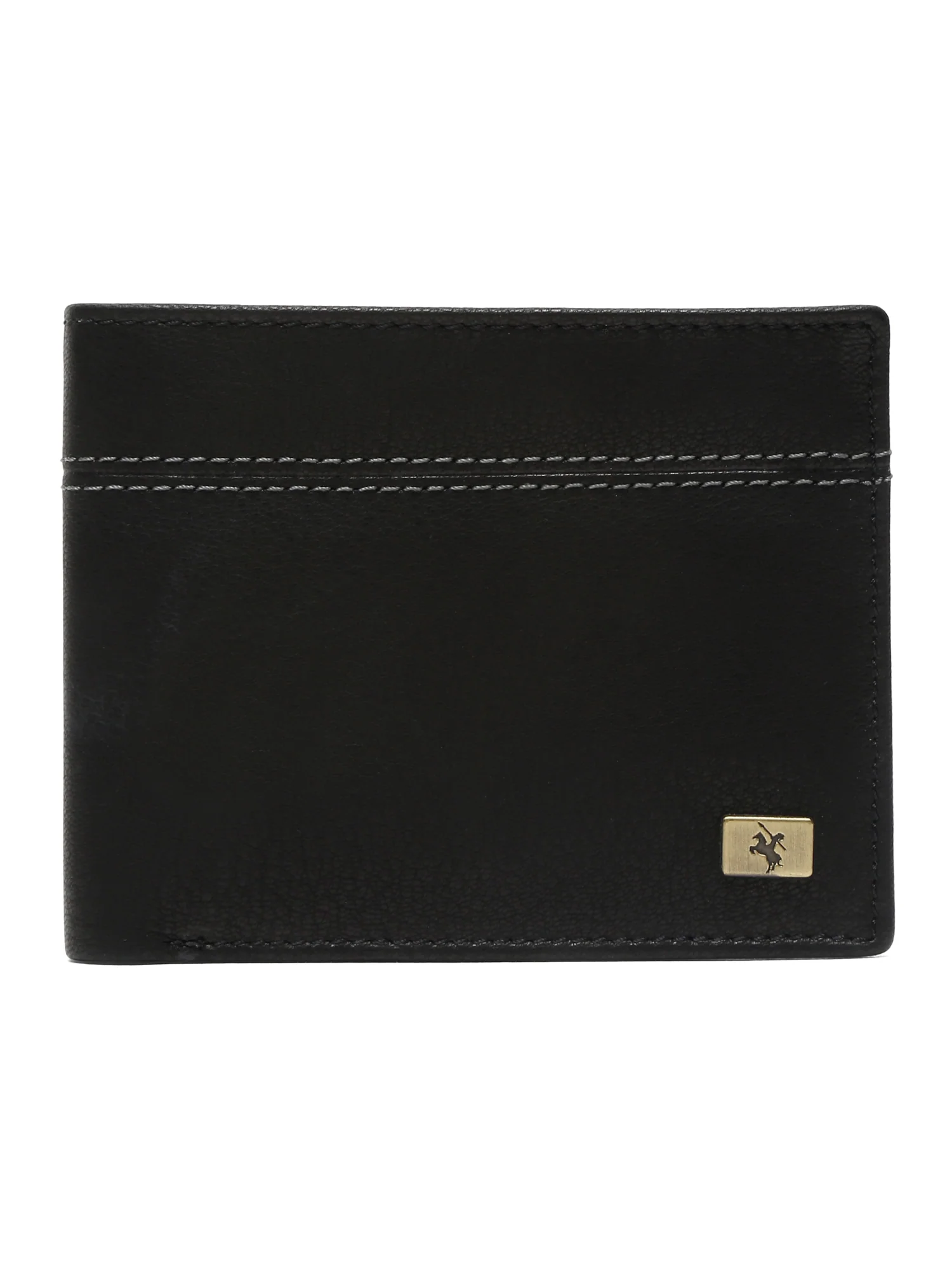 Men Black Bifold Wallet - Image 2