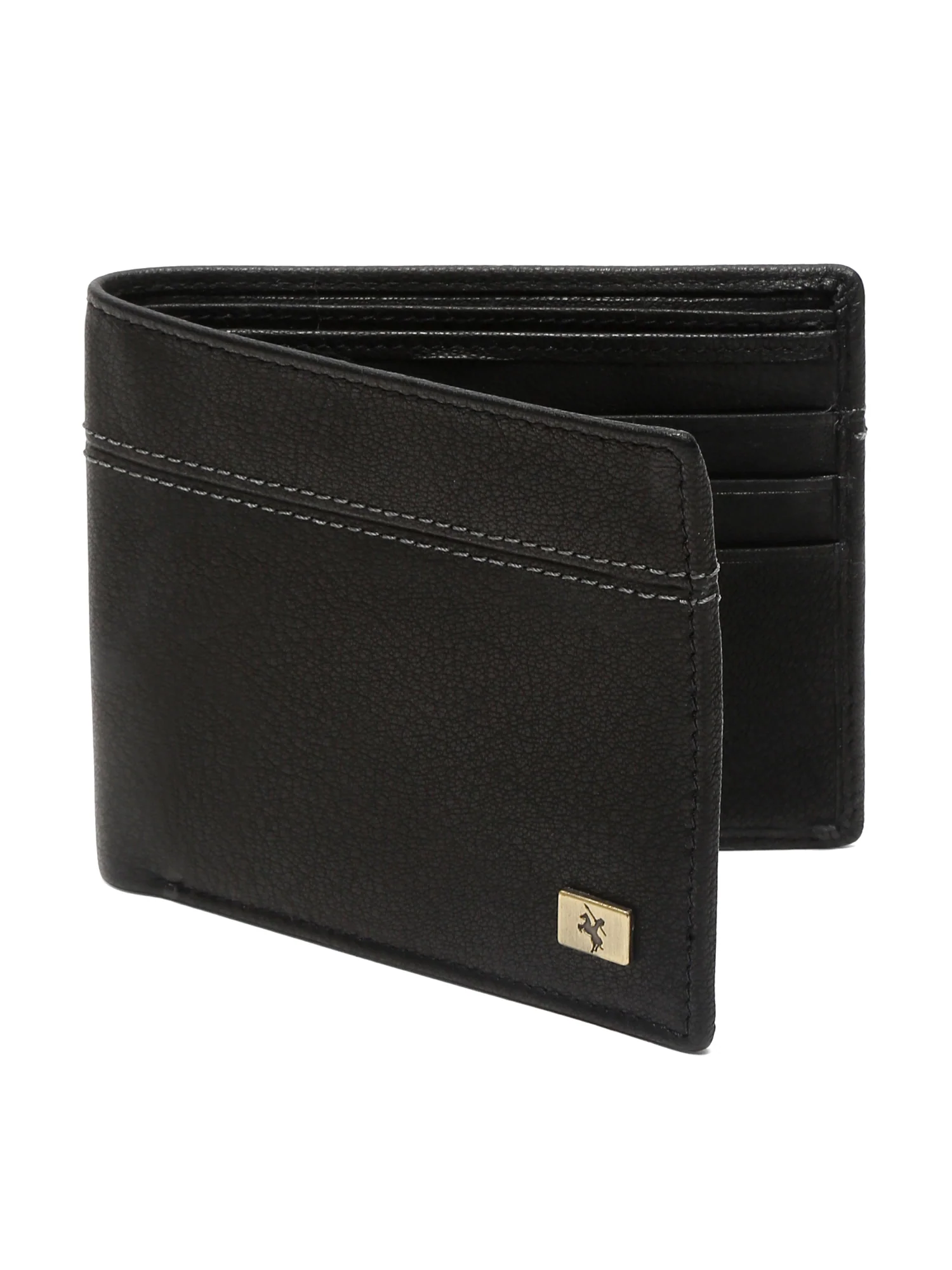 Men Black Bifold Wallet - Image 3