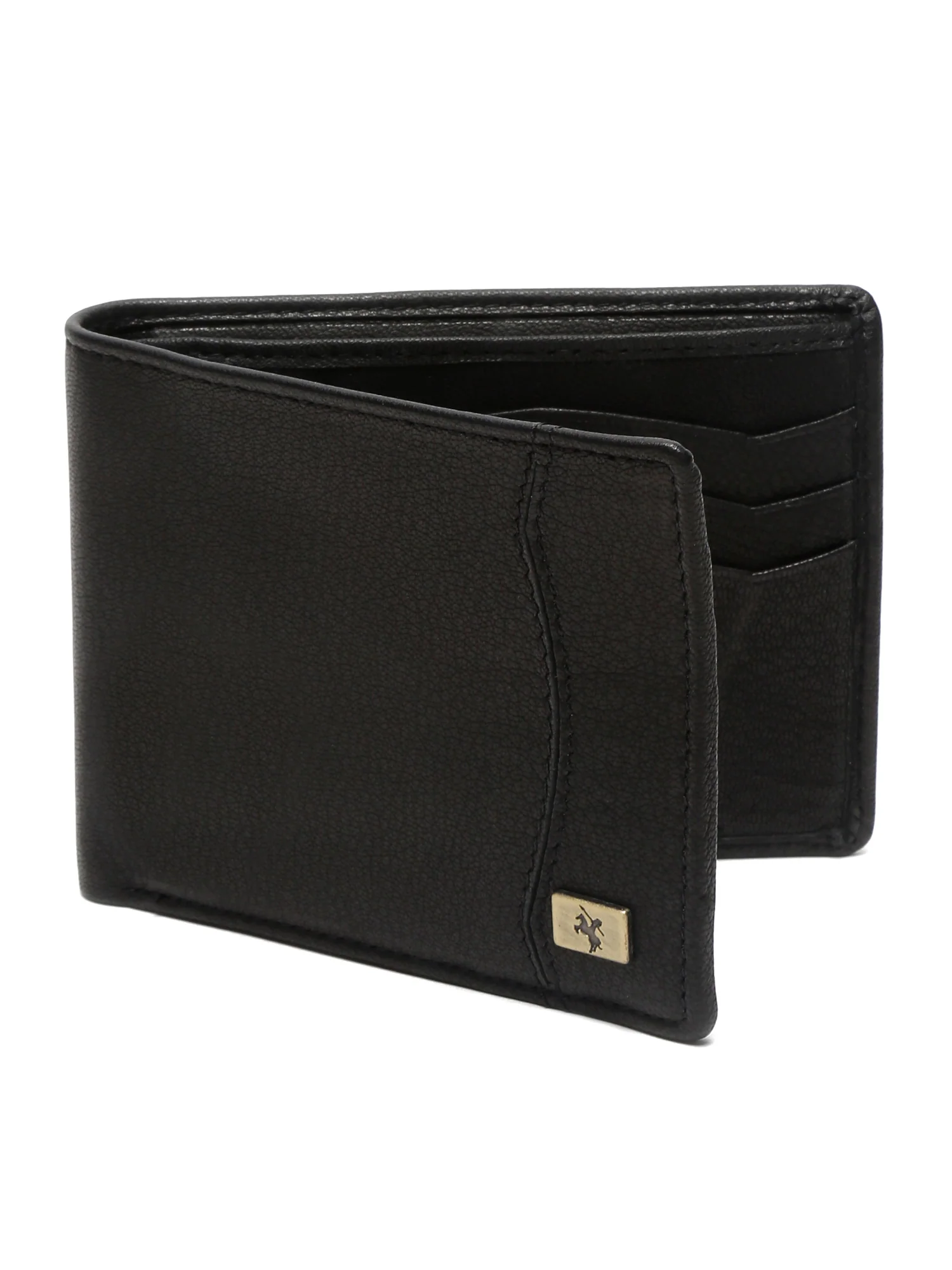 Men Black Bifold Wallet - Image 7