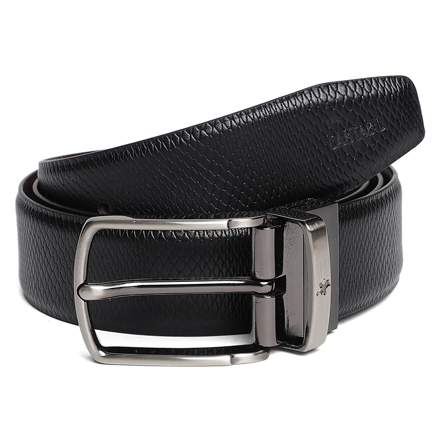 Men's Black & Brown Formal Reversible Belt - Image 4