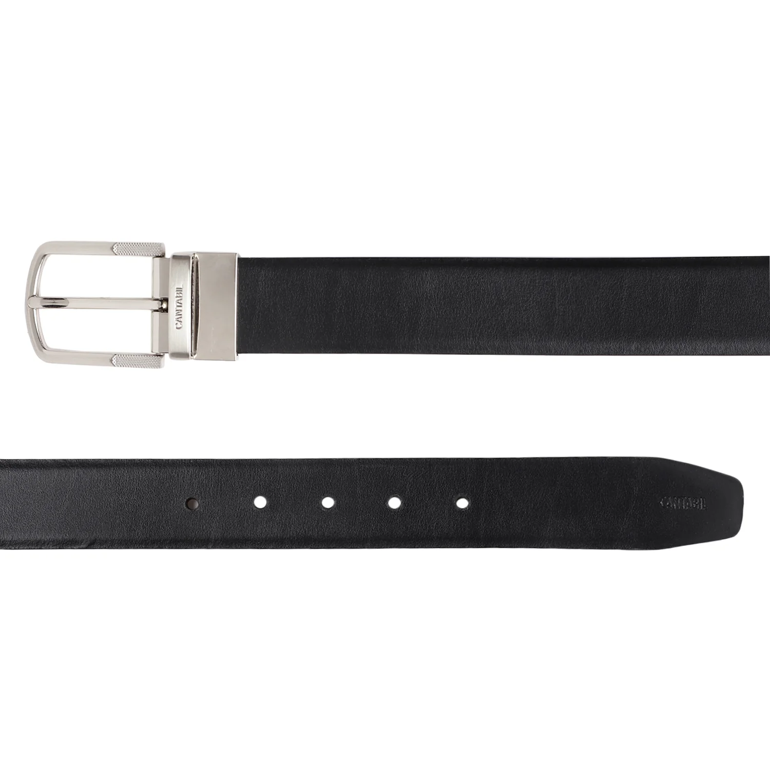 Men's Black & Brown Formal Reversible Belt - Image 3