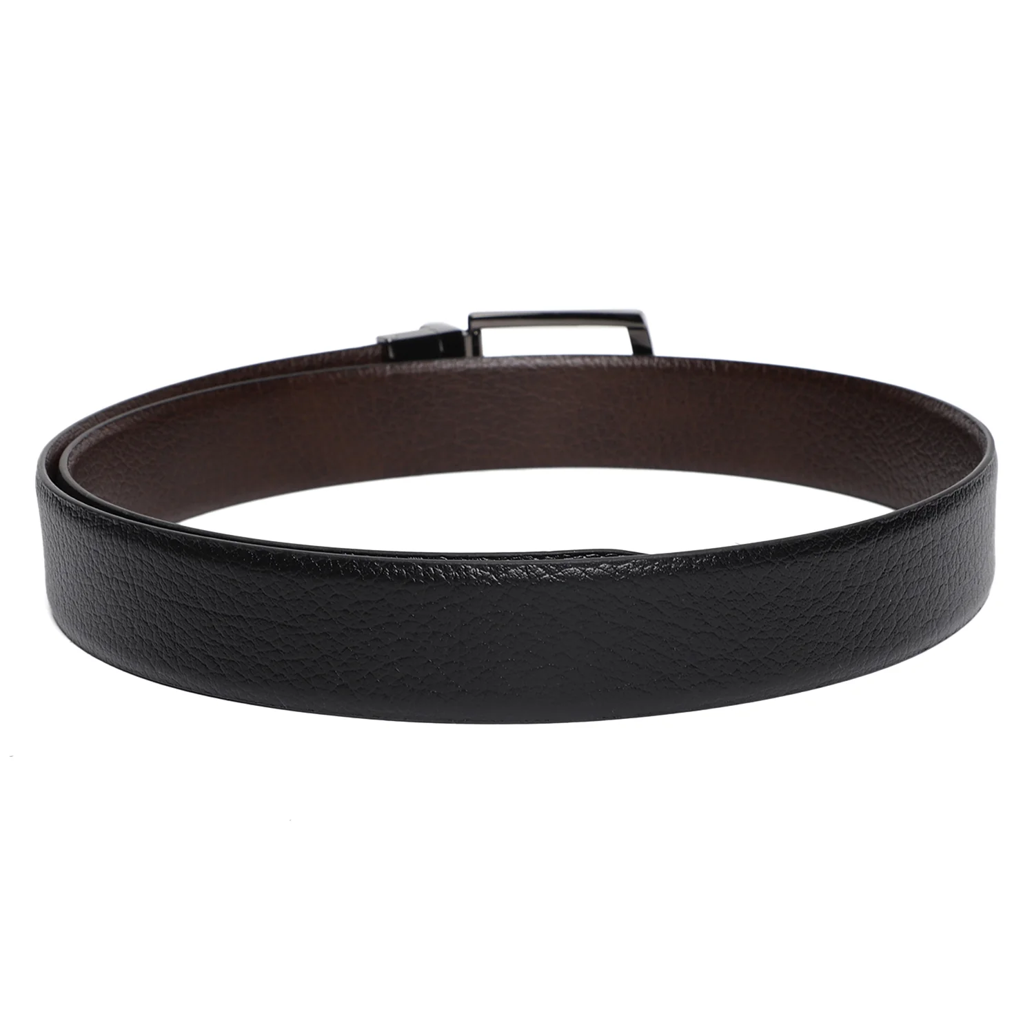 Men's Black & Brown Formal Reversible Belt - Image 2